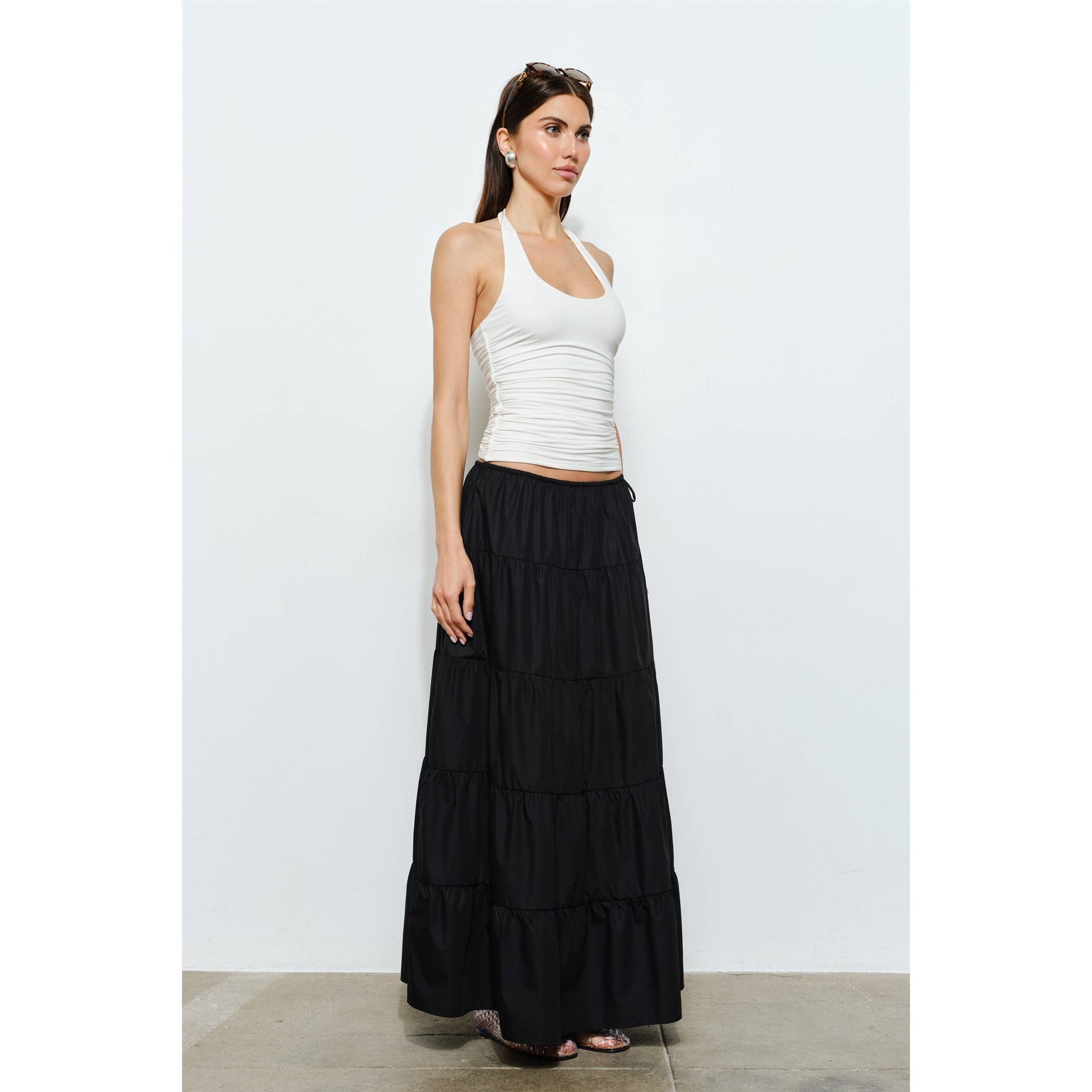 Helena Ruched Halter Top