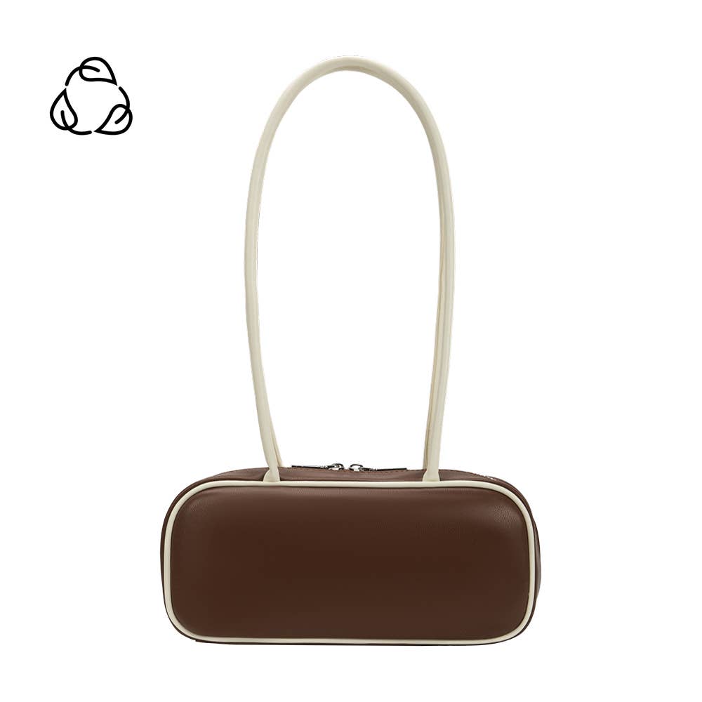 Micaela Chocolate Recycled Vegan Shoulder Bag