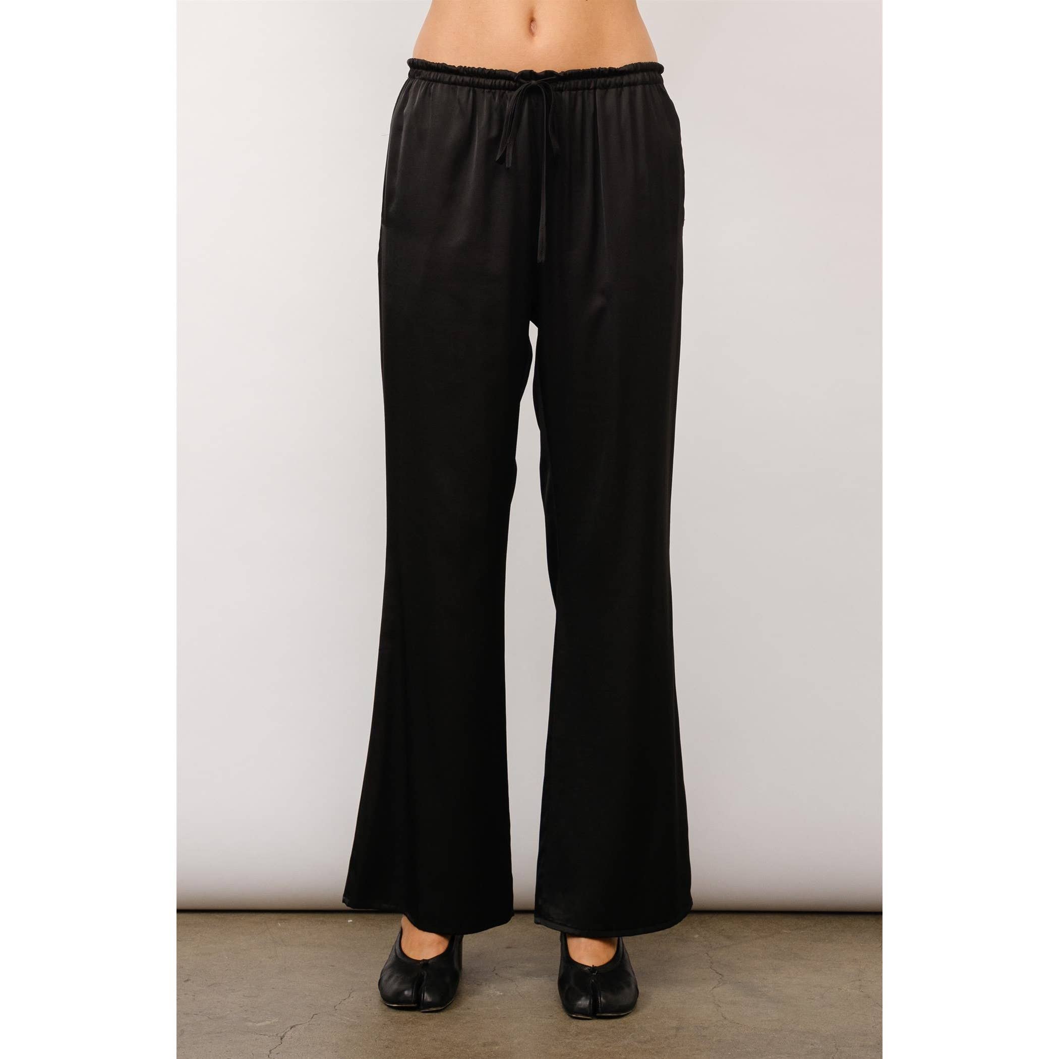 Cordelia Satin Drawstring Lounge Pants