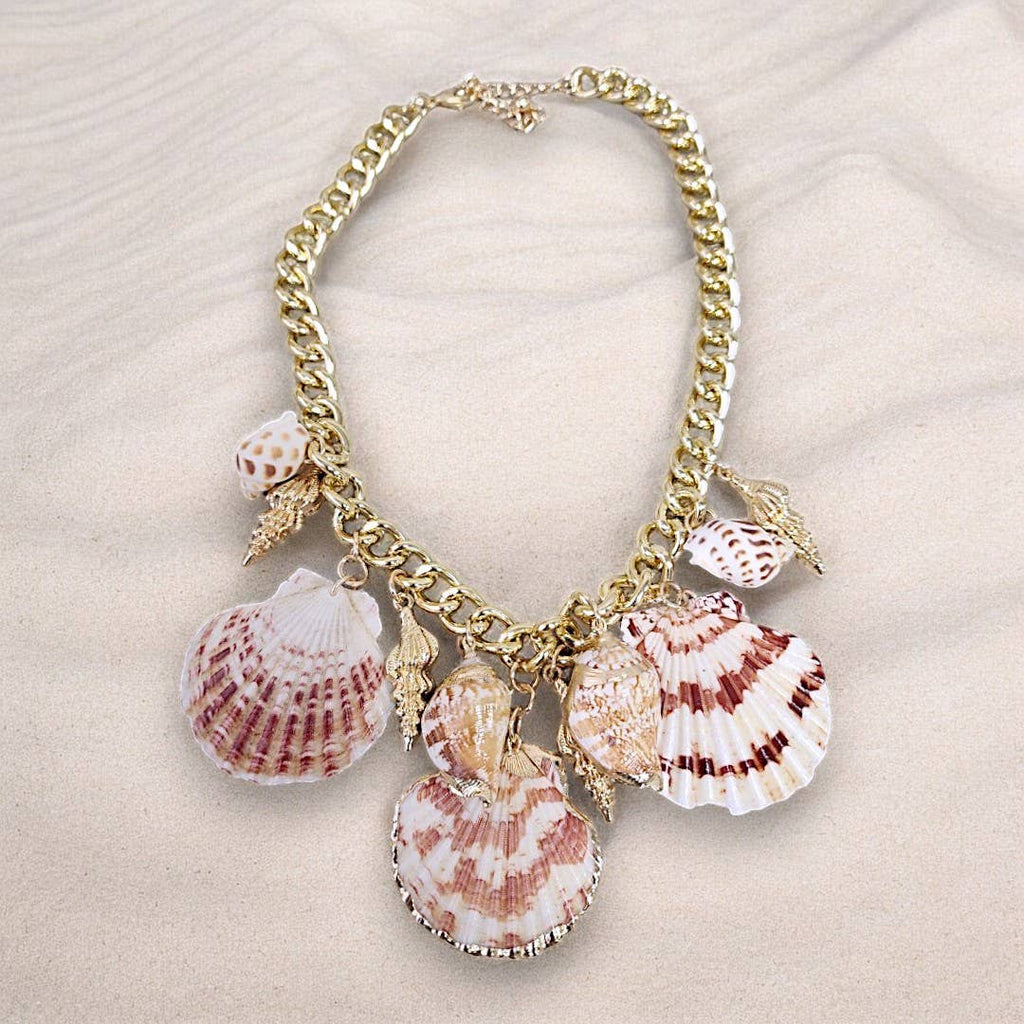 Seashell Necklace | Charm Necklace | Chain | Coastal | Beach