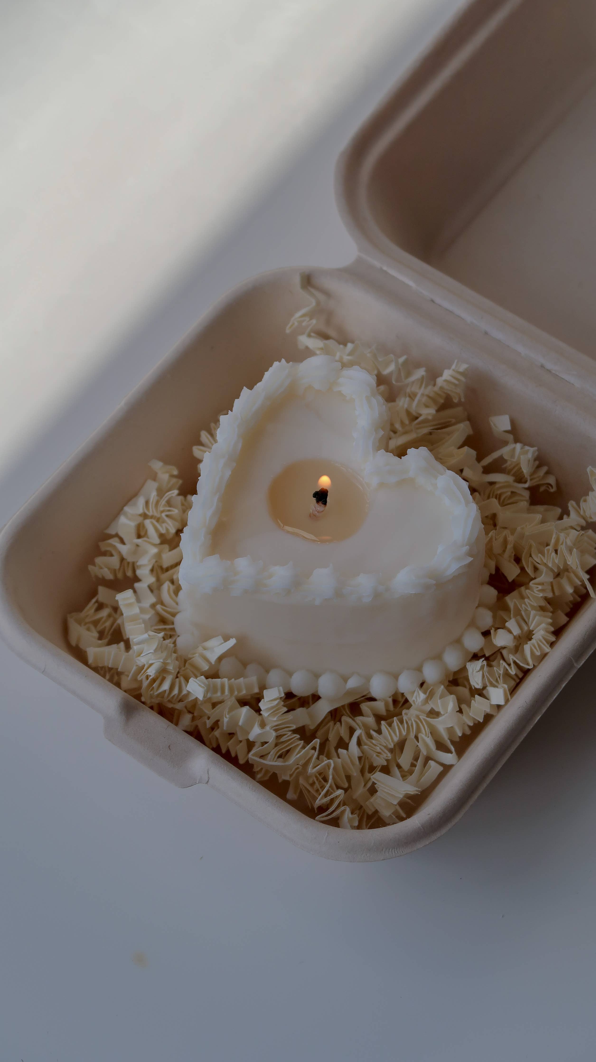 Heart Cake Soy Candle