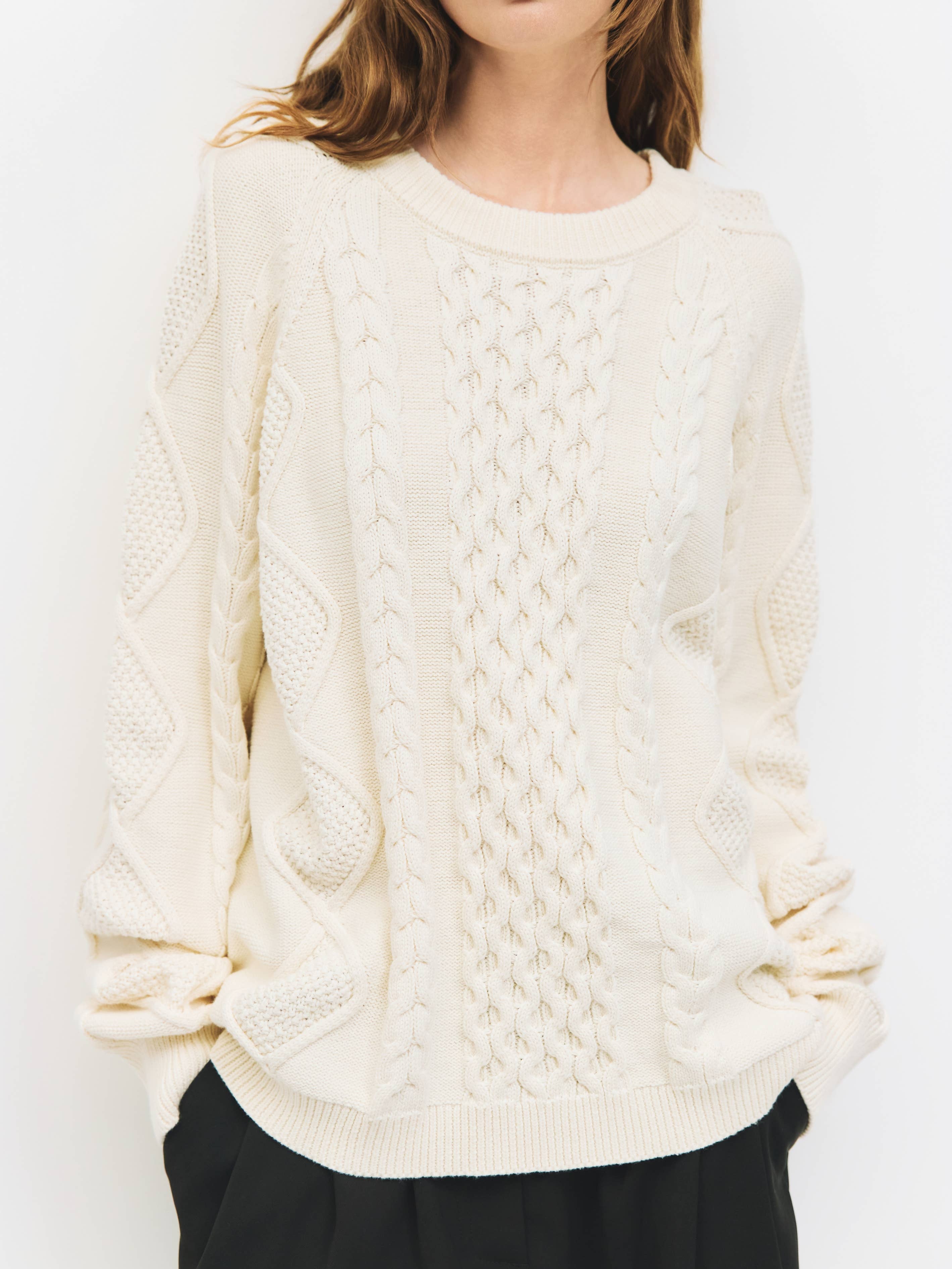 The Hallie Sweater | Women's Cable Knit Sweater