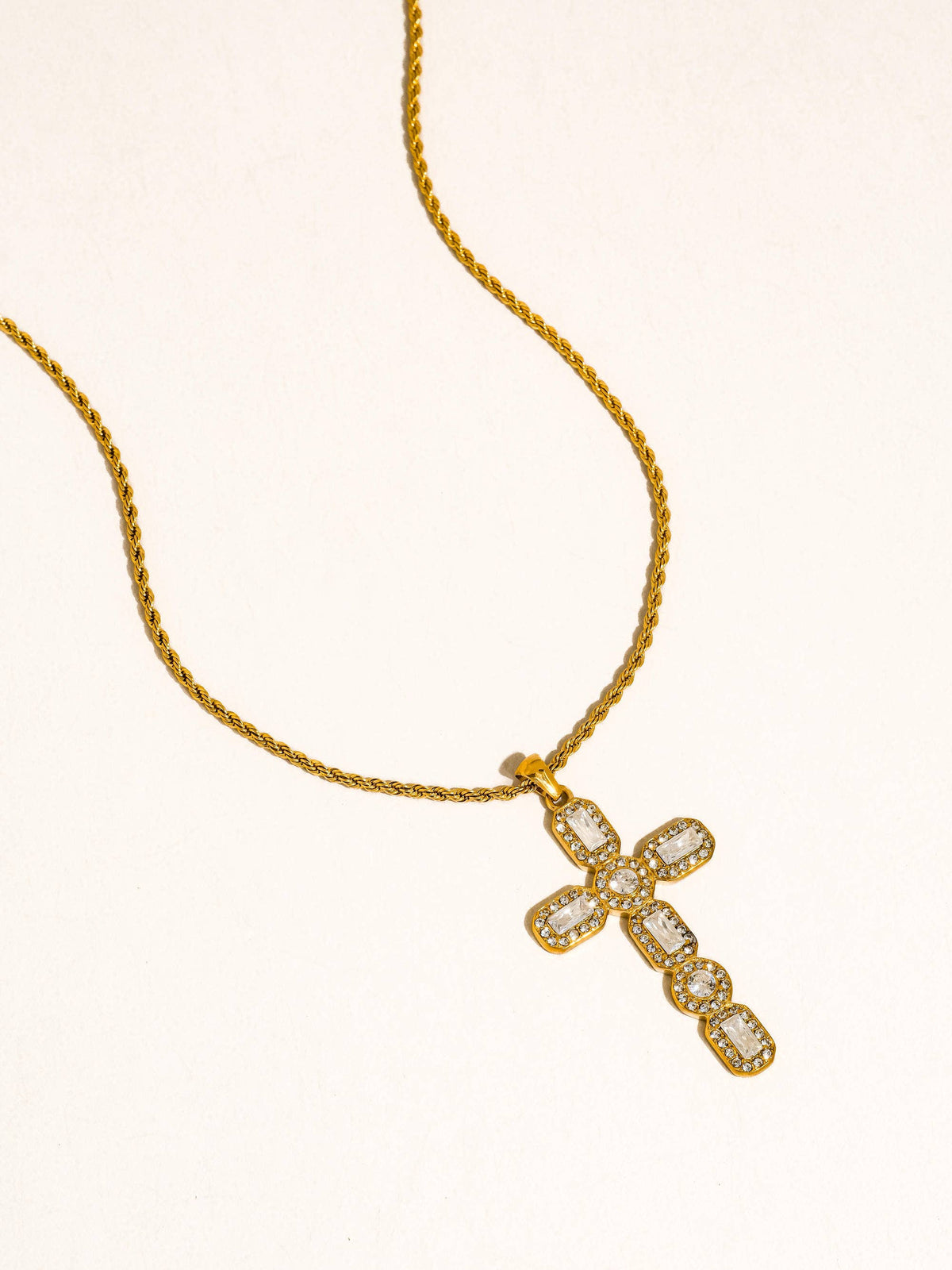BELROSE CROSS NECKLACE