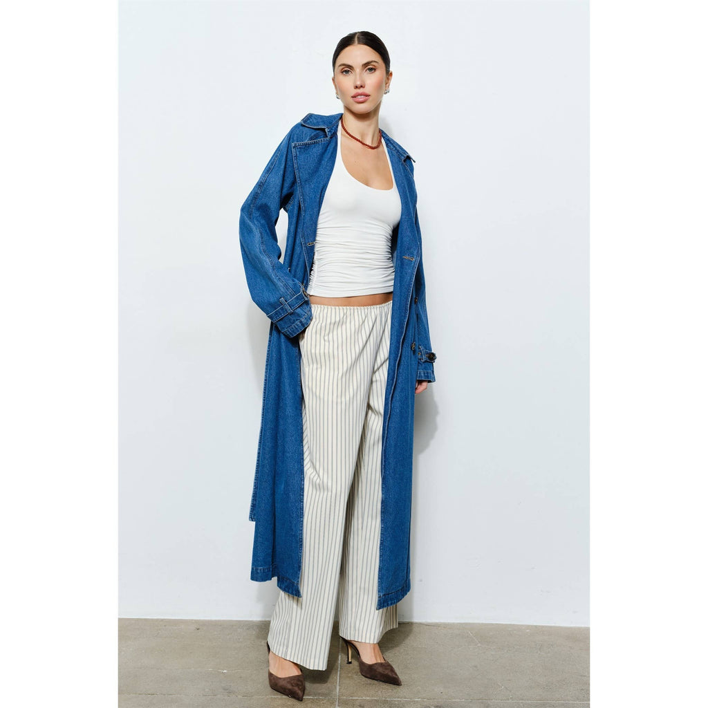 Blakely Denim Trench Coat