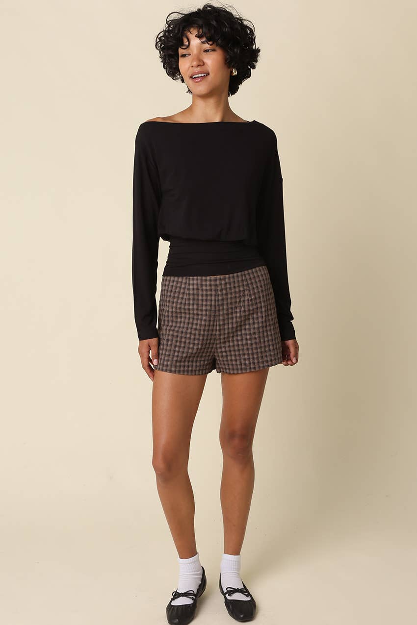 HELEN DRAPED WAIST TOP