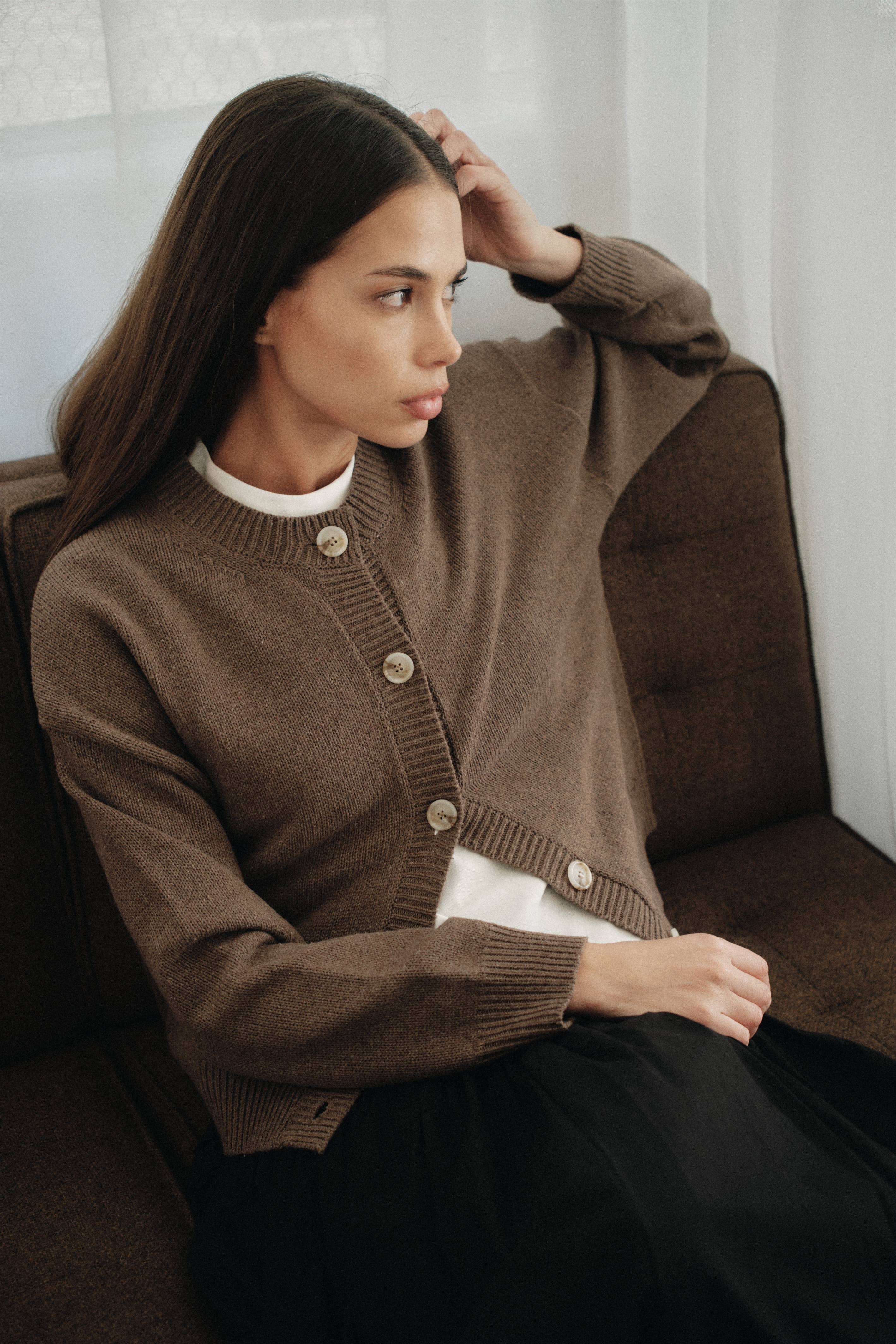 The Lucy Cardigan | Boxy Fit Button-Down Cardigan
