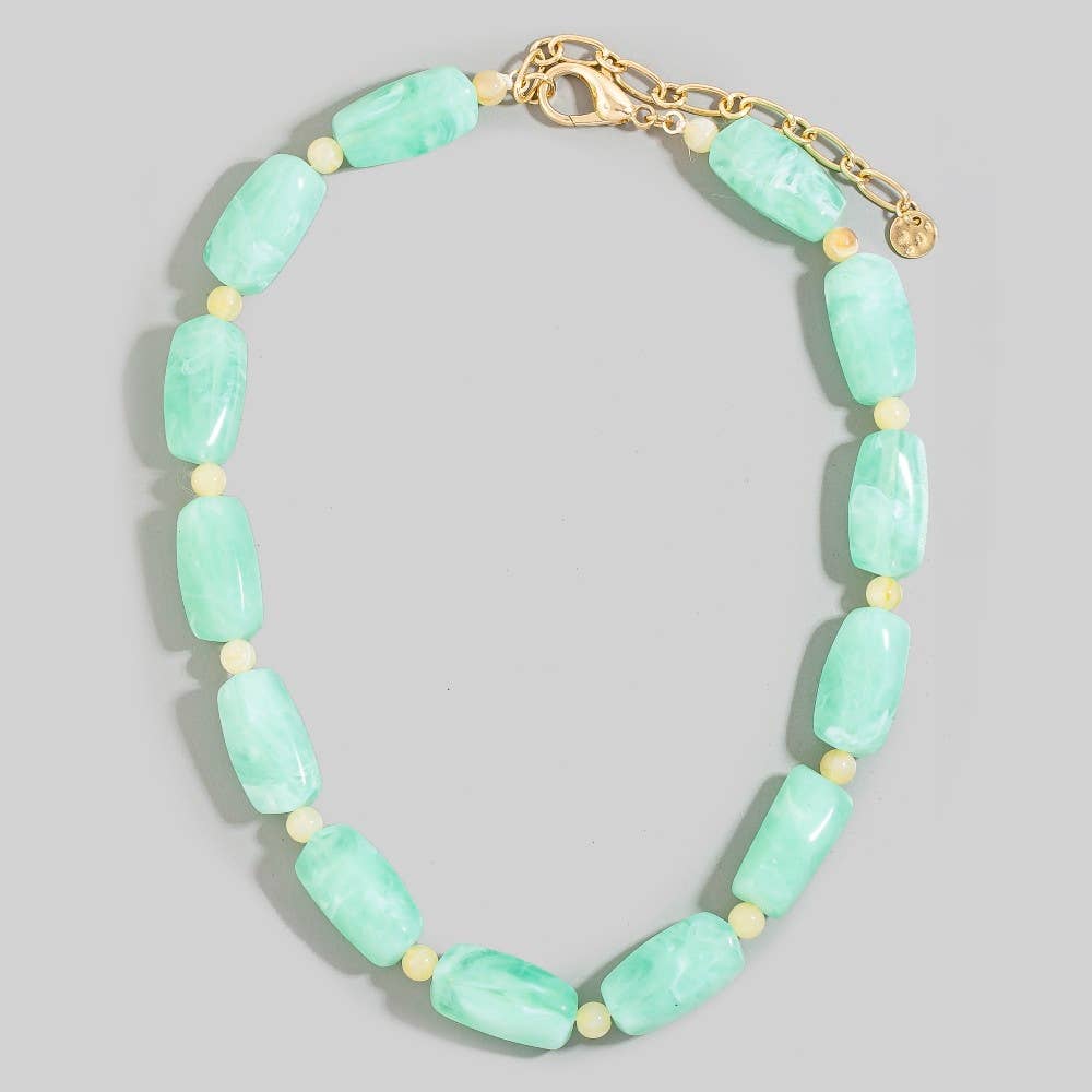 MARBLE BEADED NECKLACE