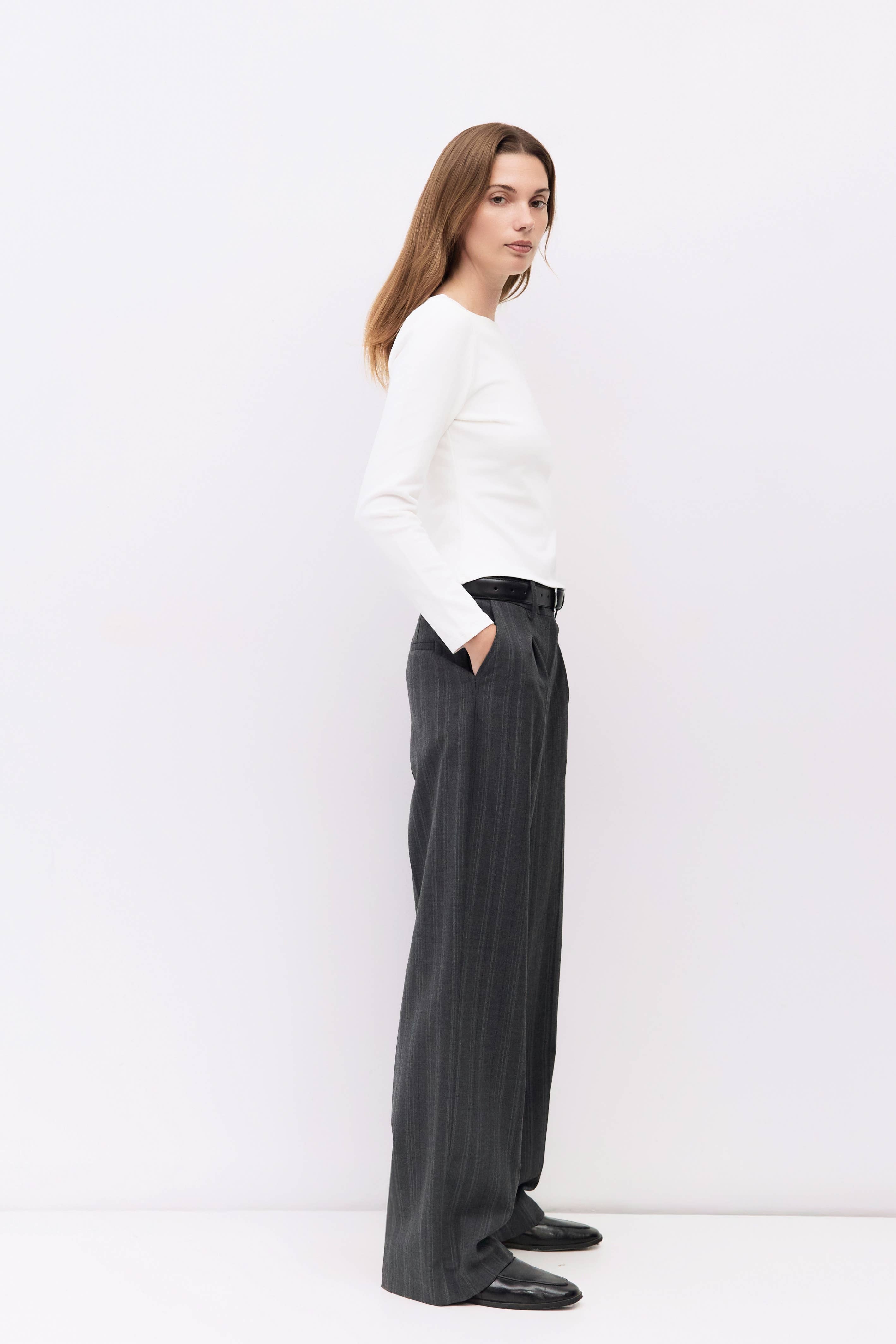 The Martina Top | Wide Neck Long Sleeve Top