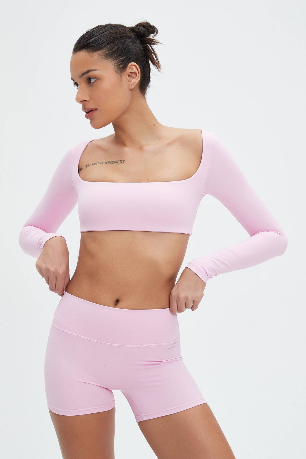 Nikki Long Sleeve Super Crop Top