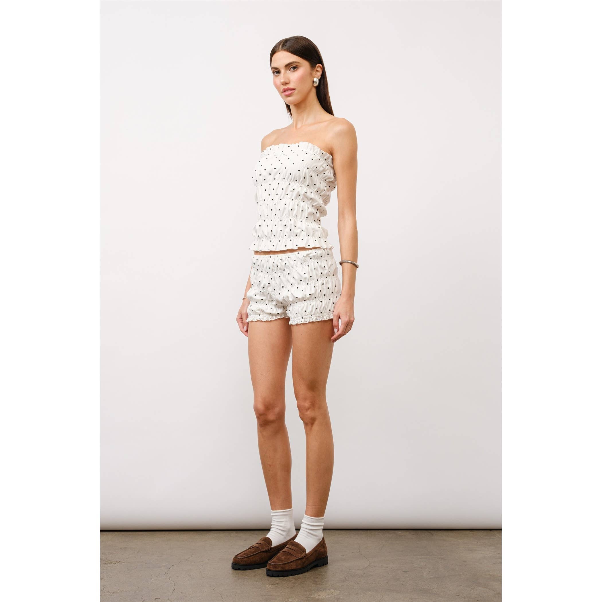Leone Smocked Tube Top
