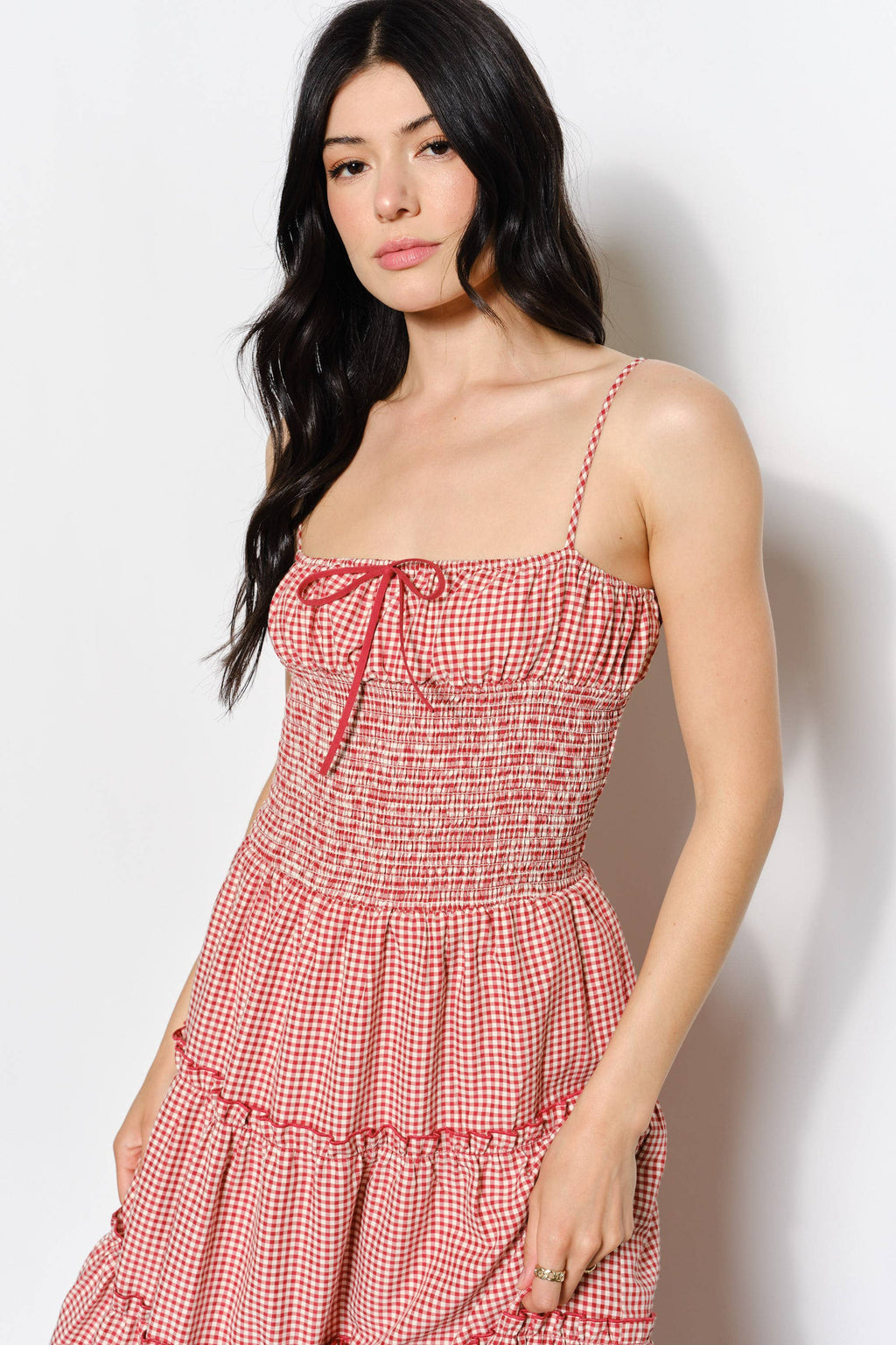 ABIGAIL SMOCKED WAIST MAXI DRESS