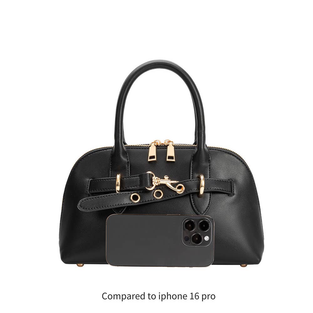 Rue Burgundy Recycled Vegan Top Handle Bag