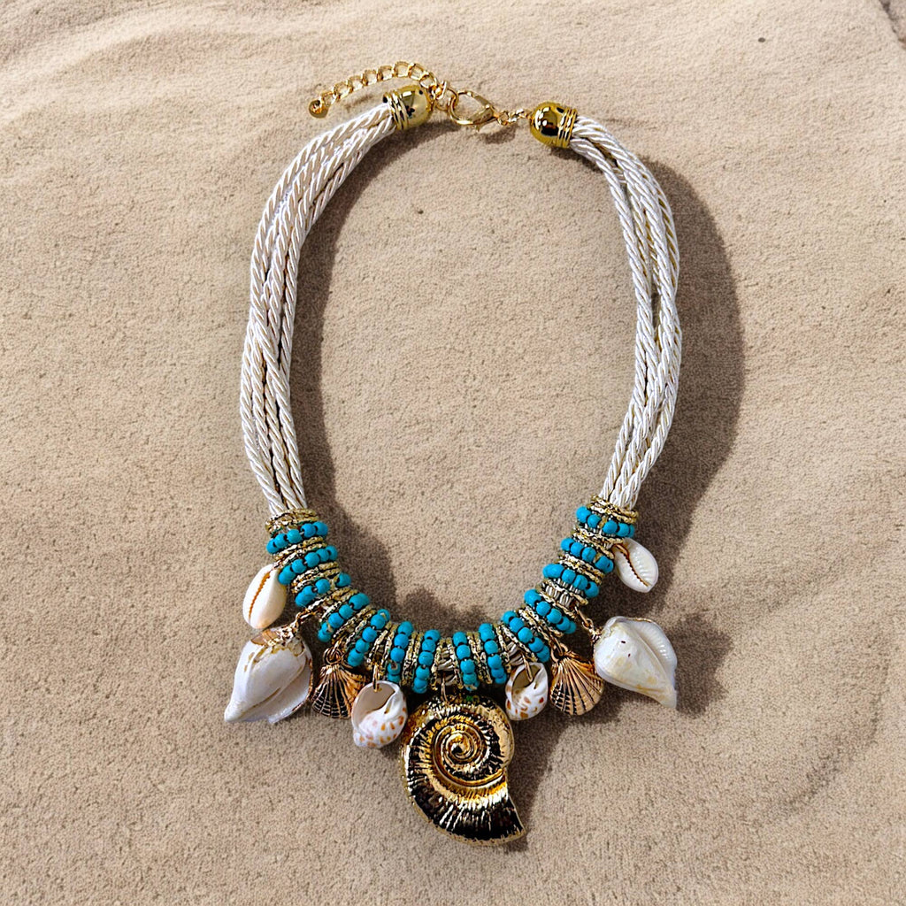 Charm Necklace | Seashell Necklace | Beach | Spring | Boho