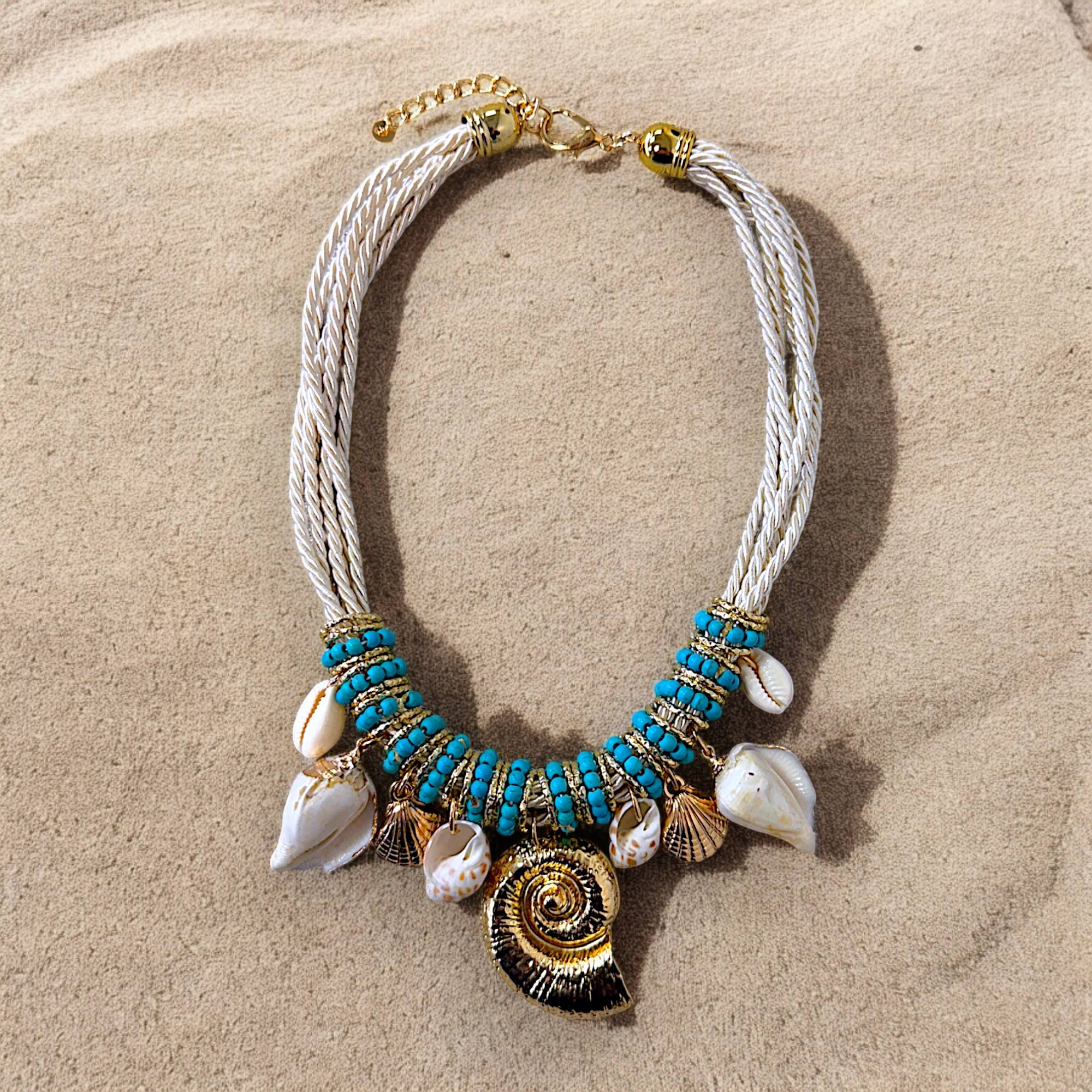 Charm Necklace | Seashell Necklace | Beach | Spring | Boho