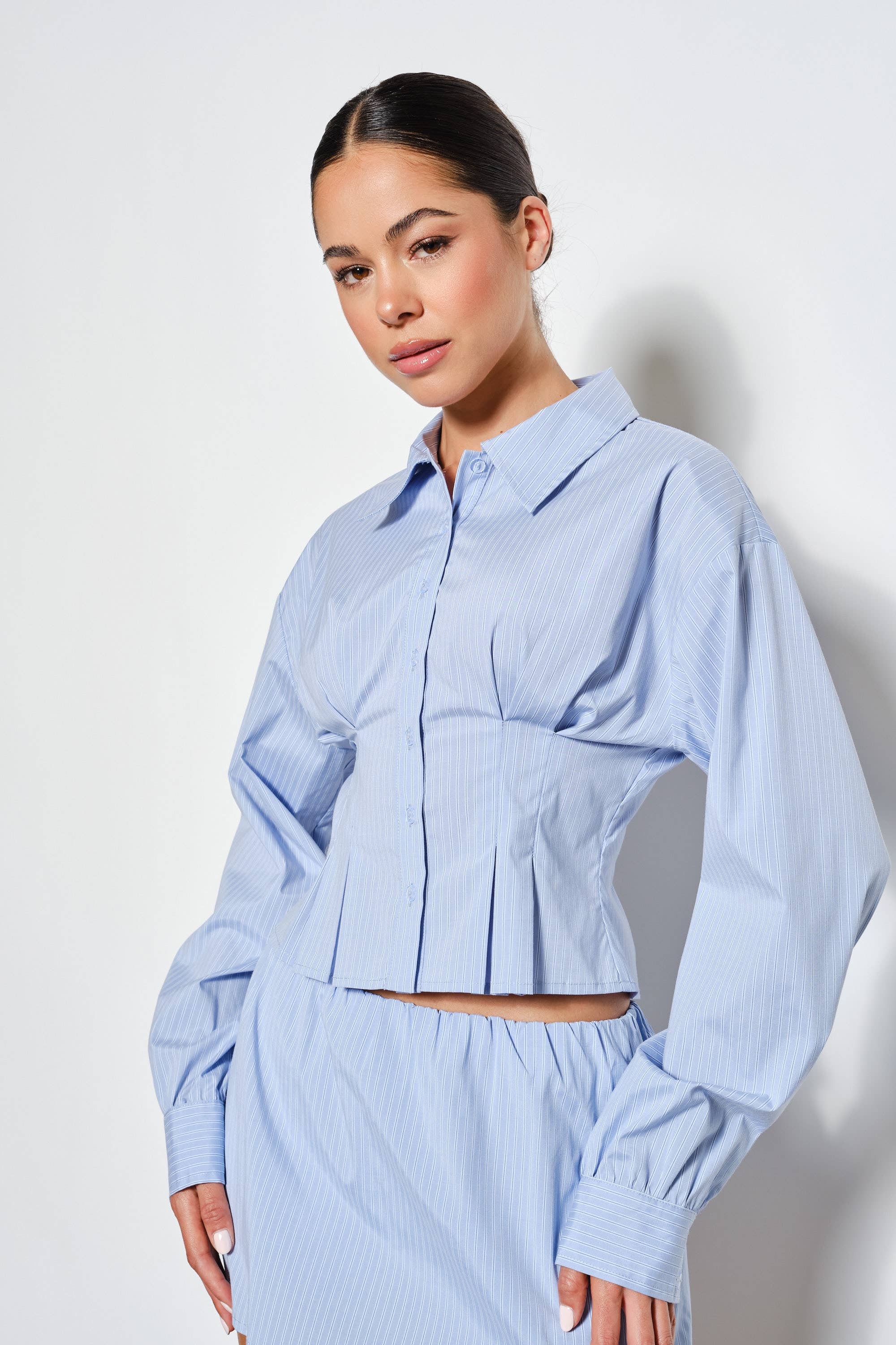 CHEYENNE PLEATED SHIRT