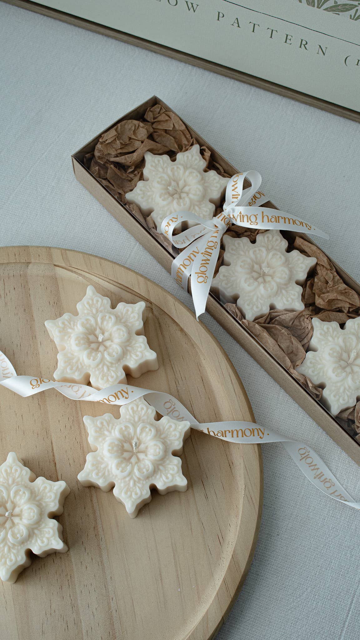 Snowflake Candle | Christmas candle gift box