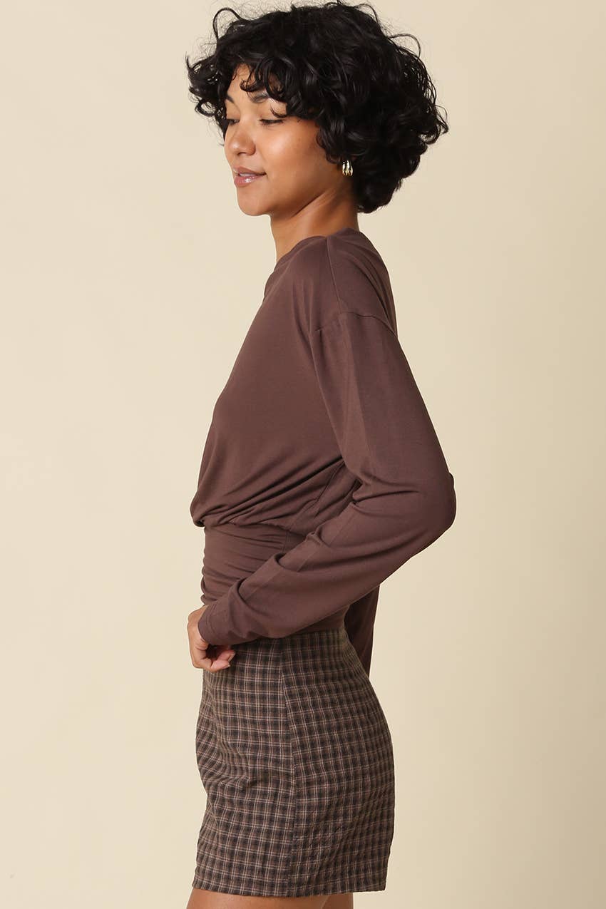 HELEN DRAPED WAIST TOP