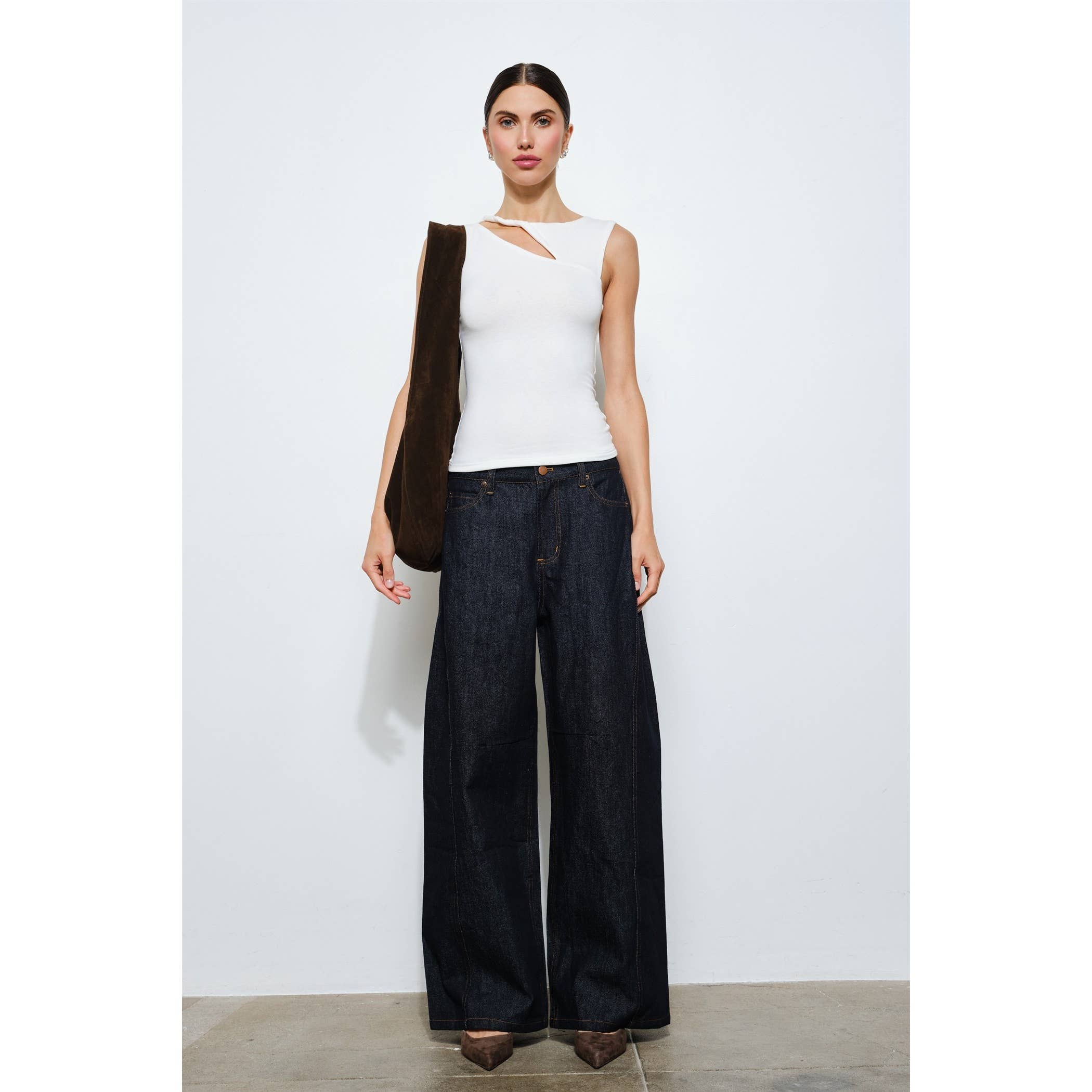 Aspen Asymmetrical Cutout Top
