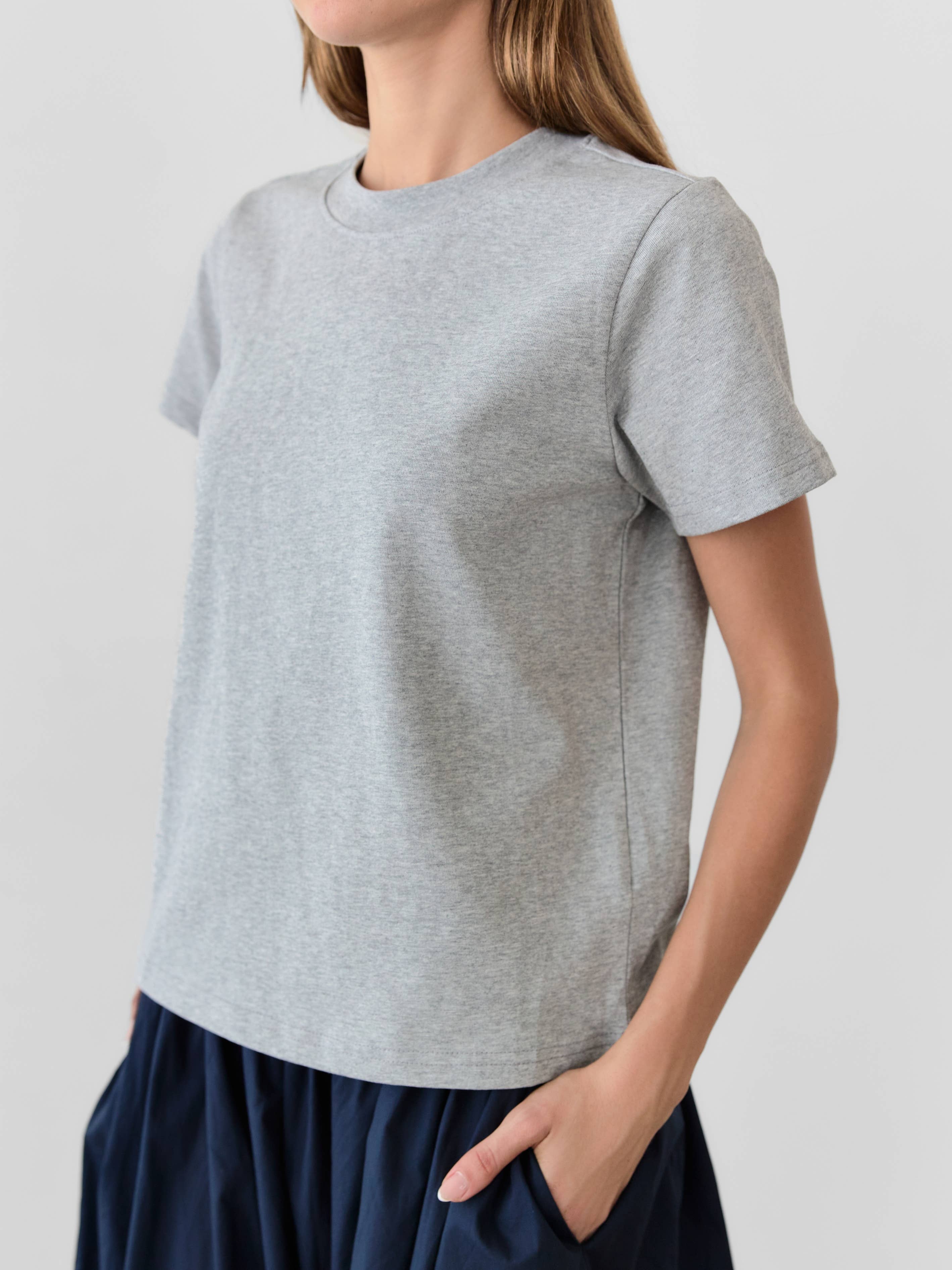 The Lanie Long Top | Casual Comfort Staple Tee