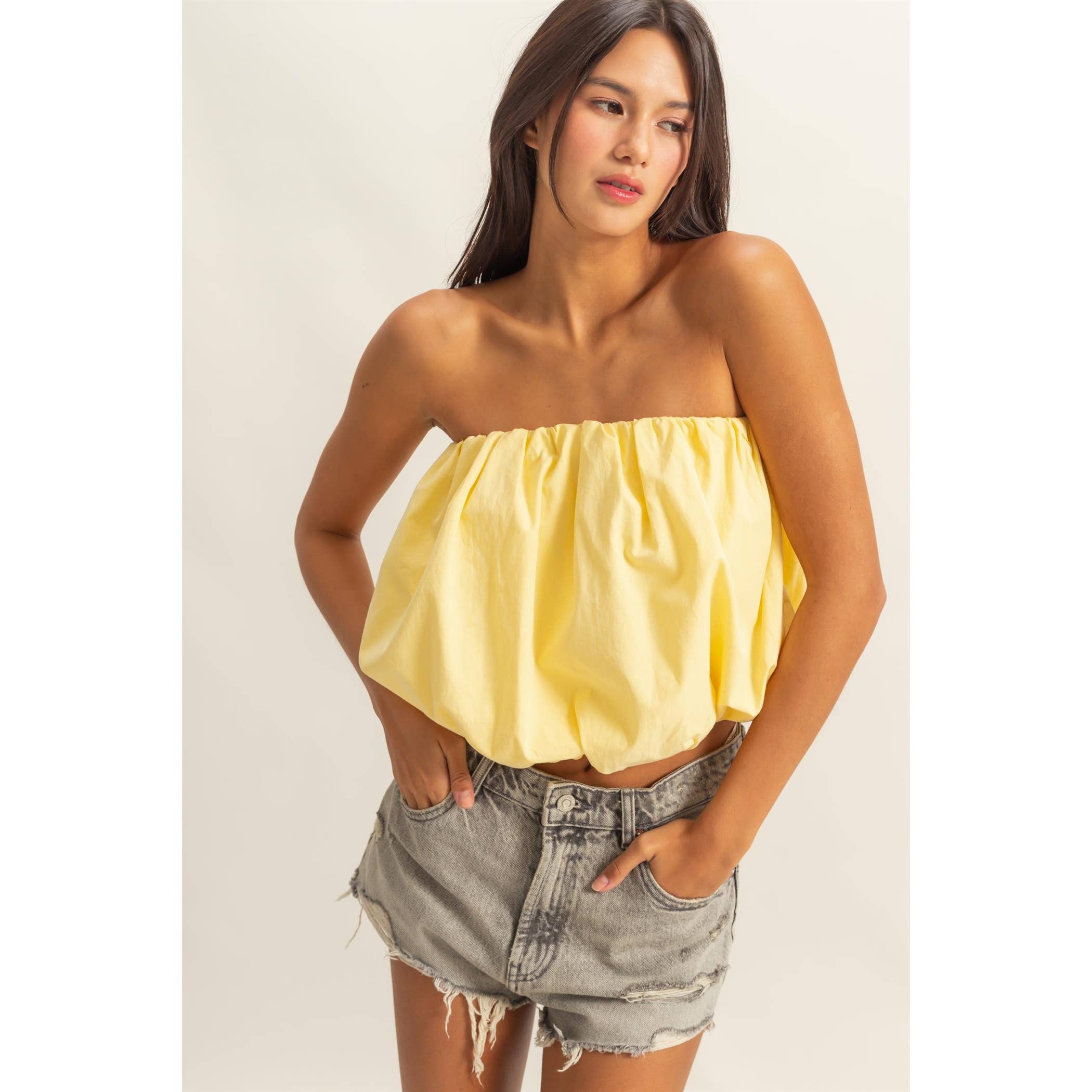Strapless Bubble Top