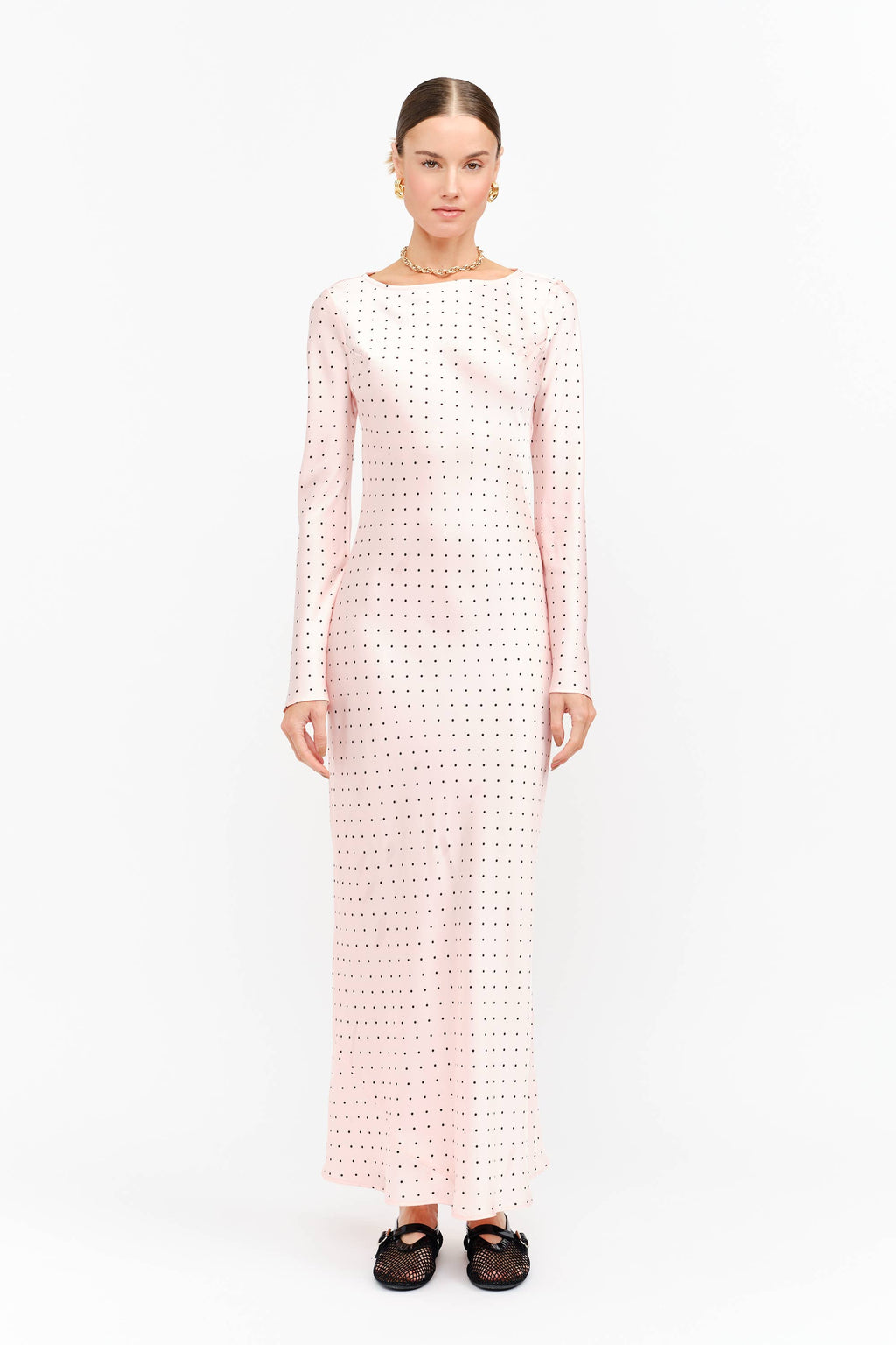 Georgie Pink Dot Dress