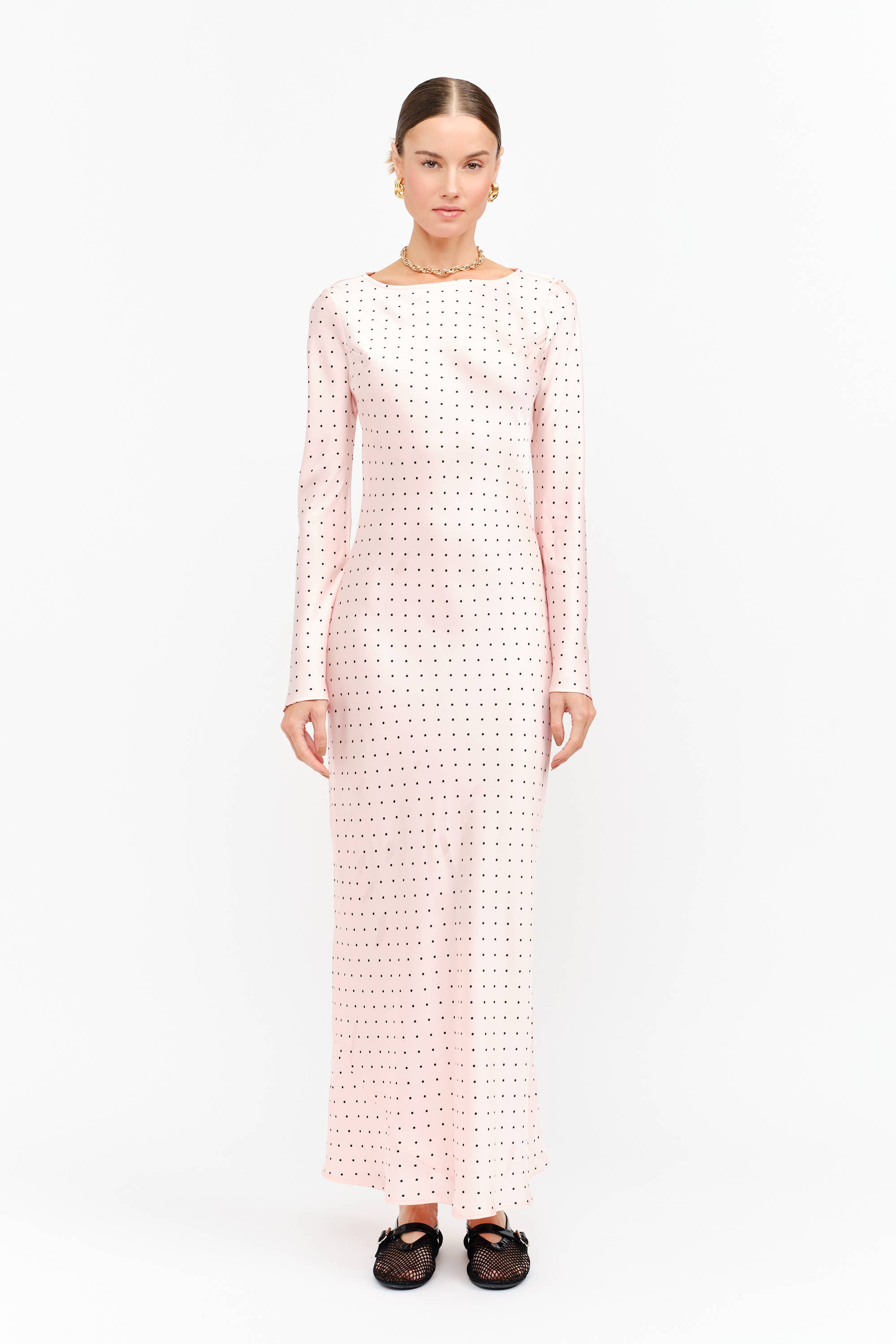 Georgie Pink Dot Dress