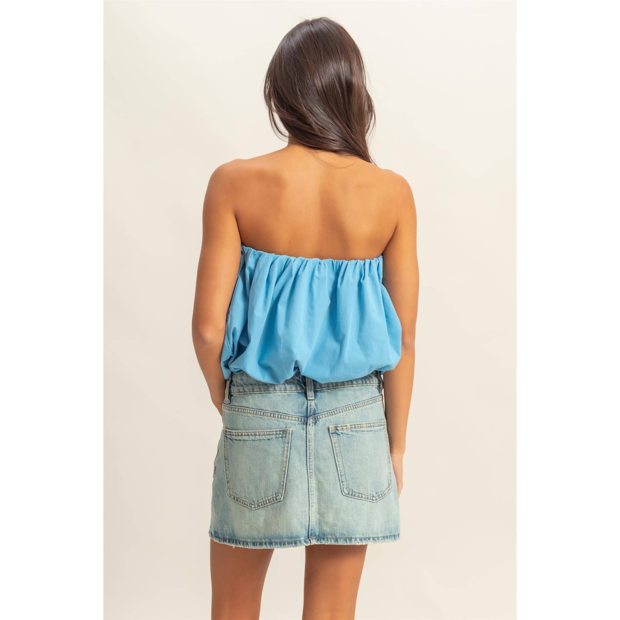 Strapless Bubble Top