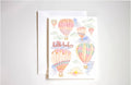 Hello Baby Hot Air Balloons Greeting Card