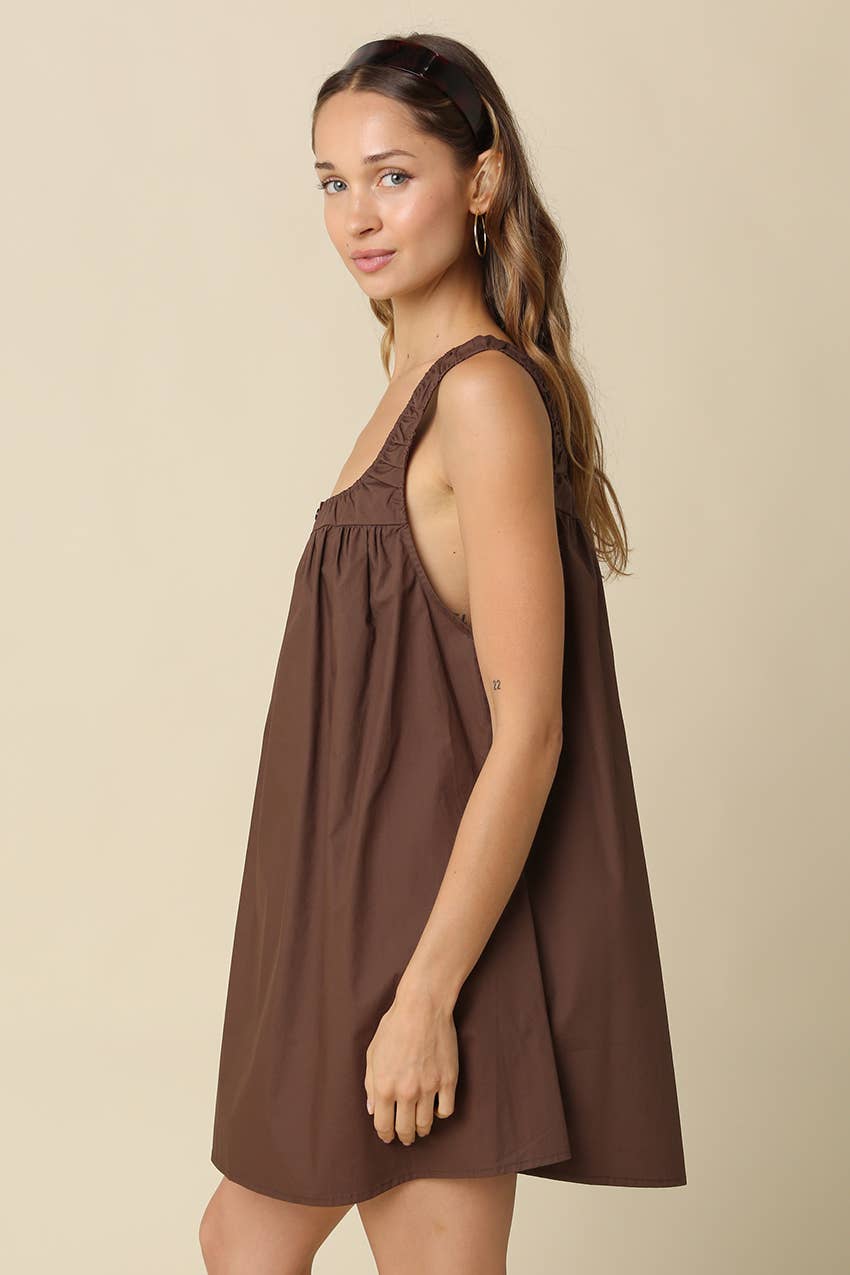 FFINN COTTON SWING MINI DRESS