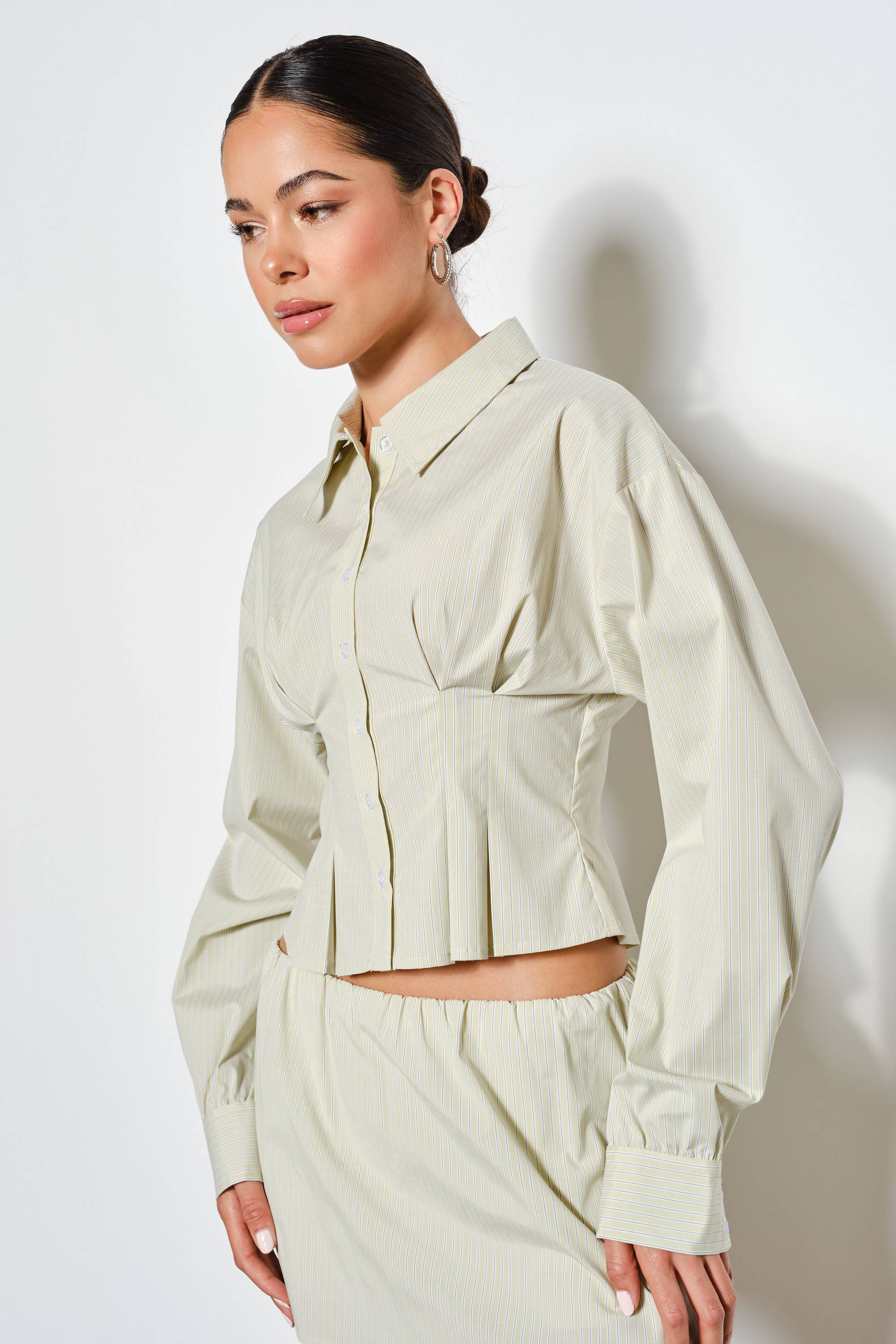 CHEYENNE PLEATED SHIRT