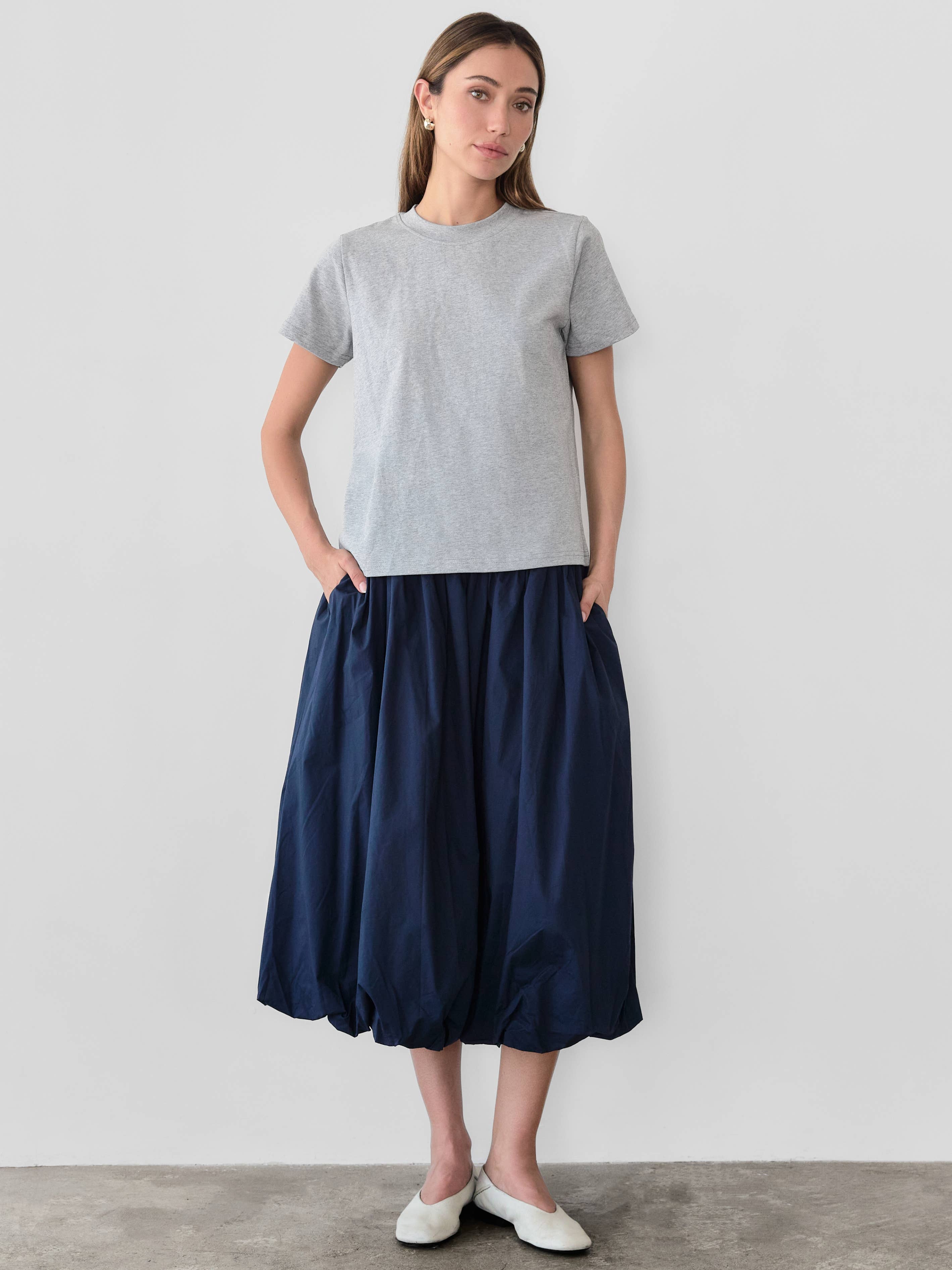 The Lanie Long Top | Casual Comfort Staple Tee