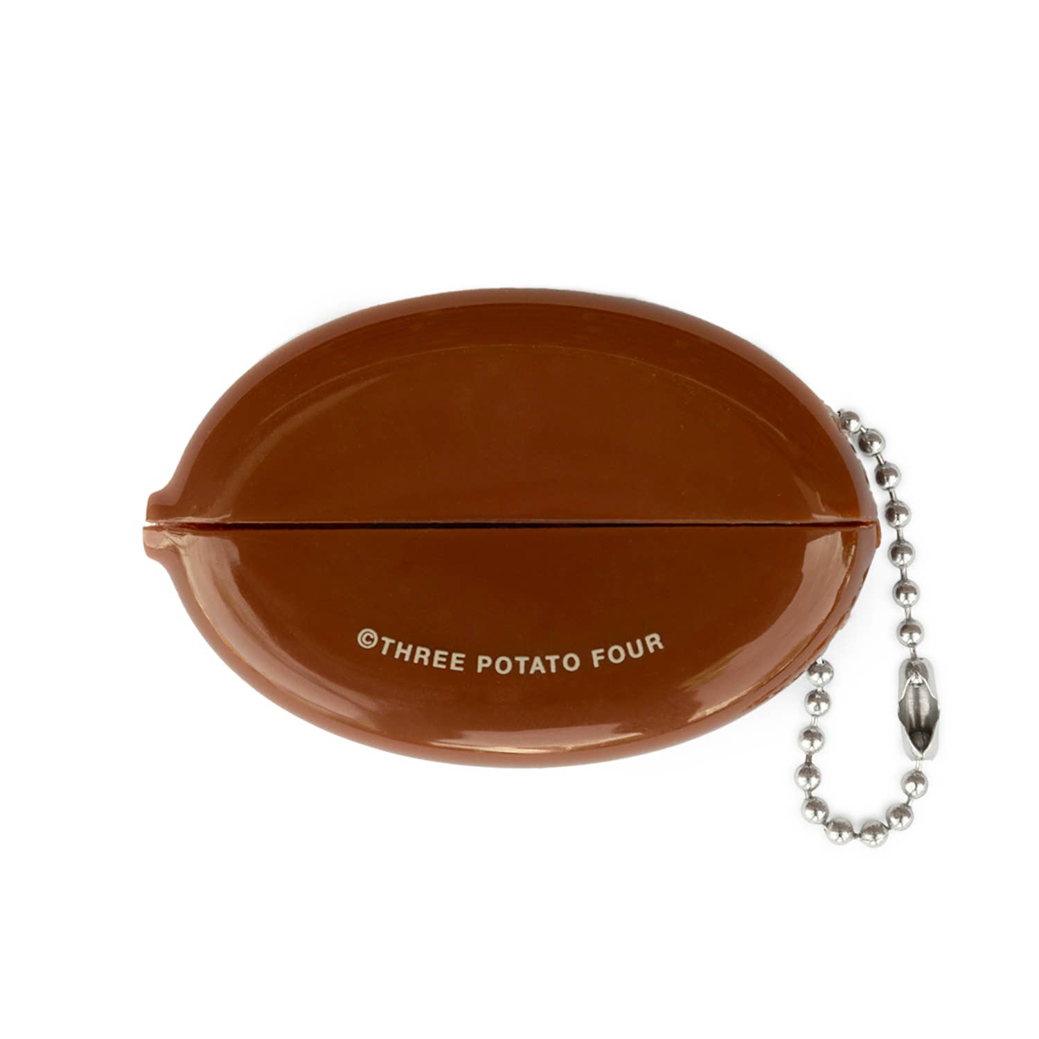 Coin Pouch Keychain - Book Money (Brown)