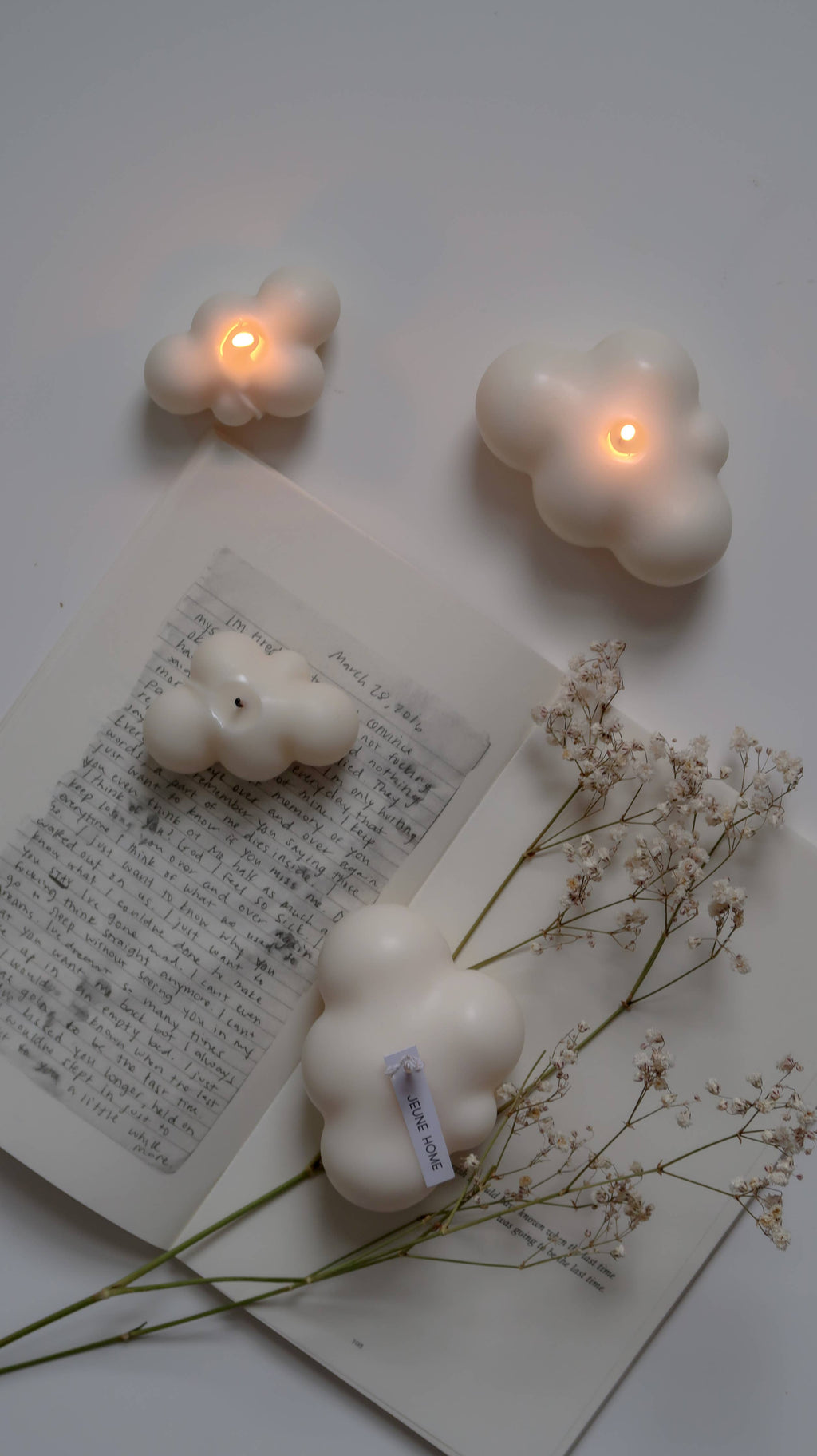 Cloud candle - Big | Fluffy cloud candle | Party favours
