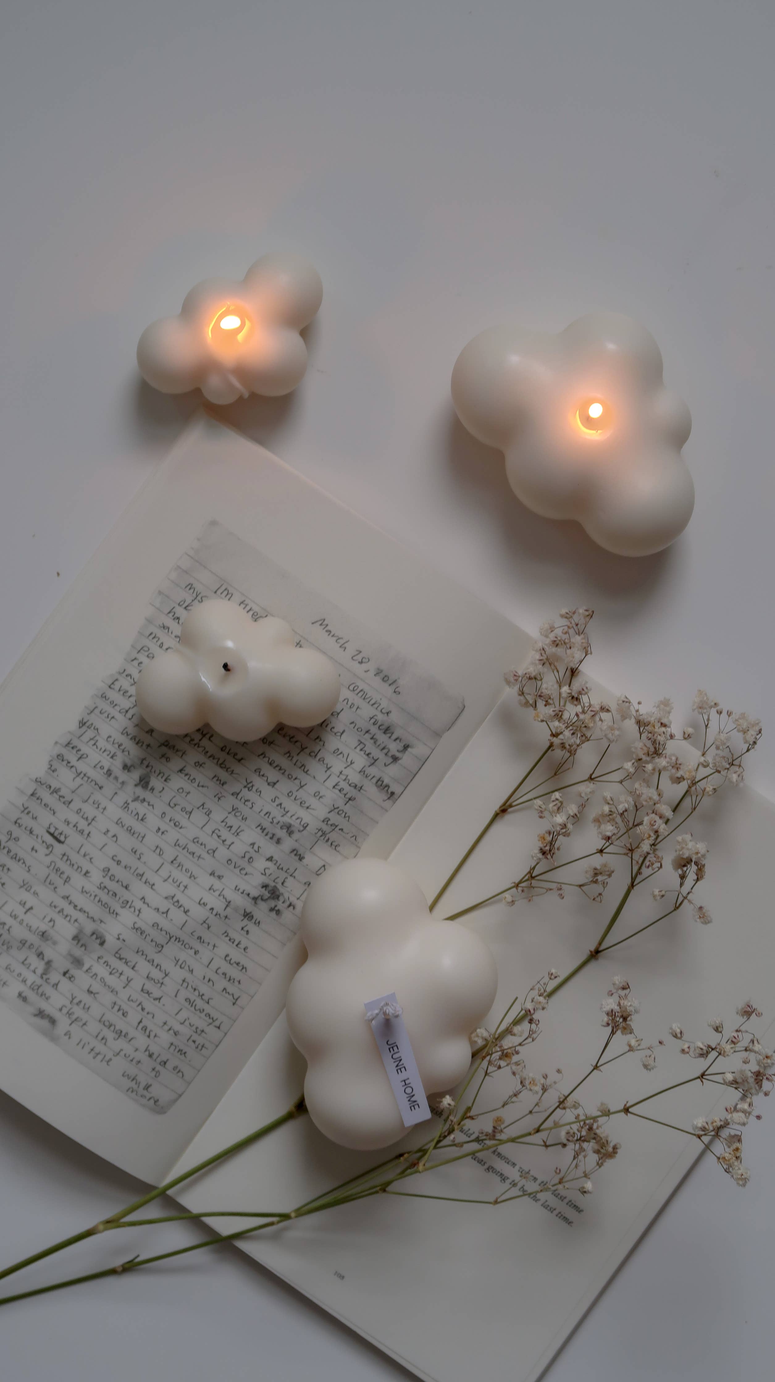 Cloud candle - Big | Fluffy cloud candle | Party favours