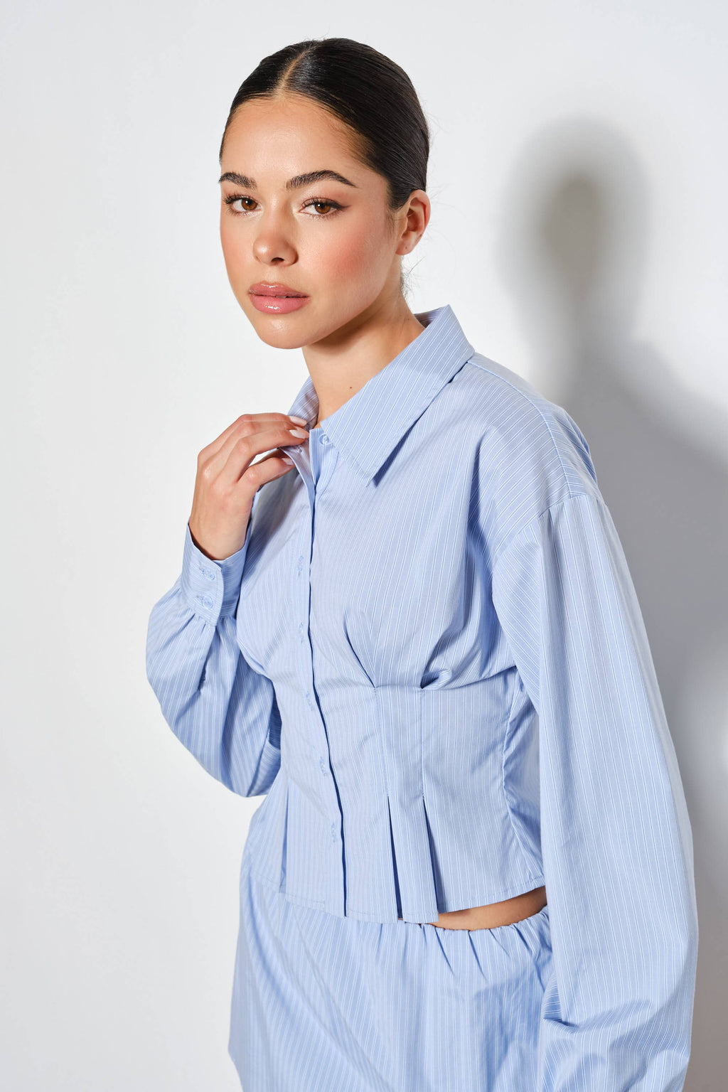CHEYENNE PLEATED SHIRT