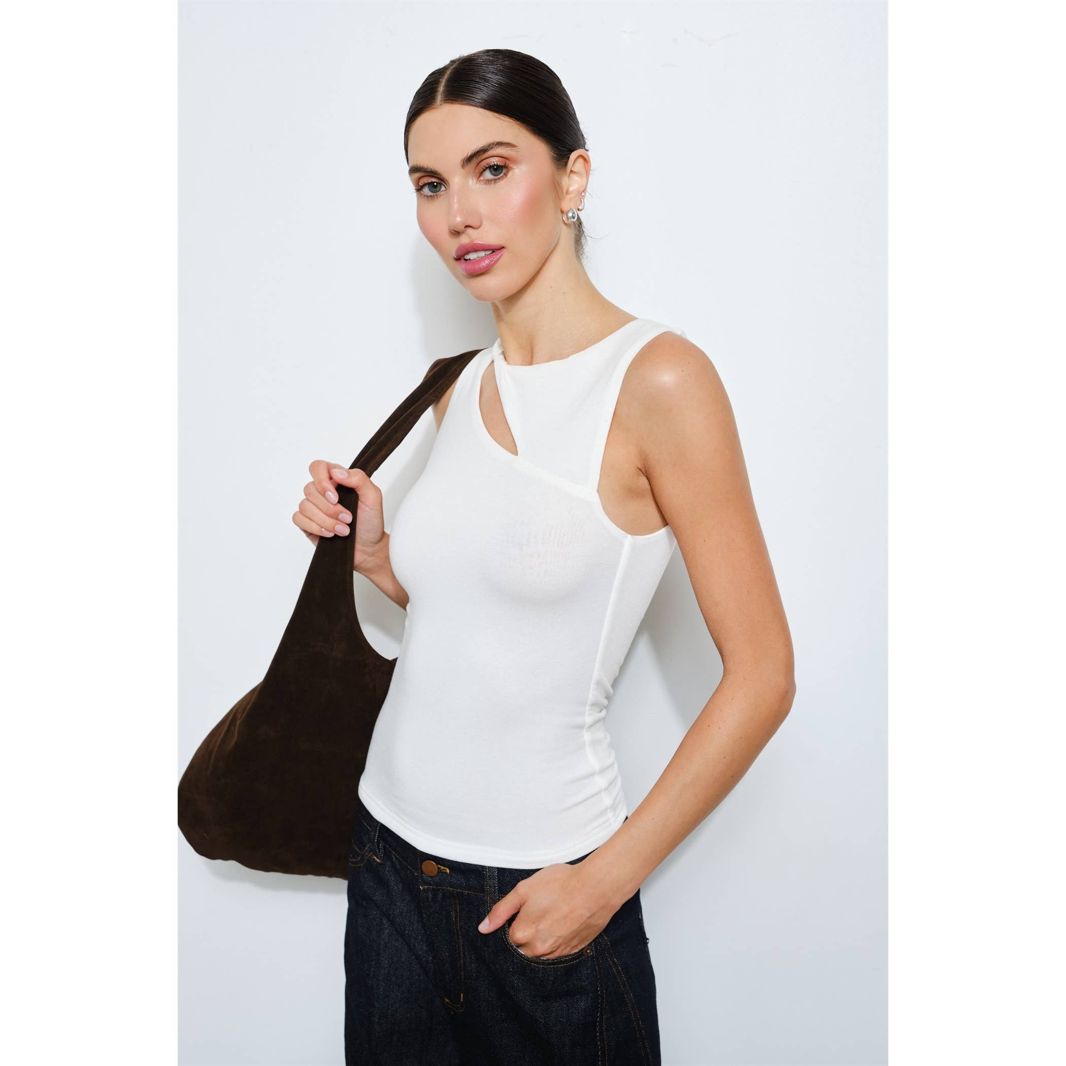 Aspen Asymmetrical Cutout Top