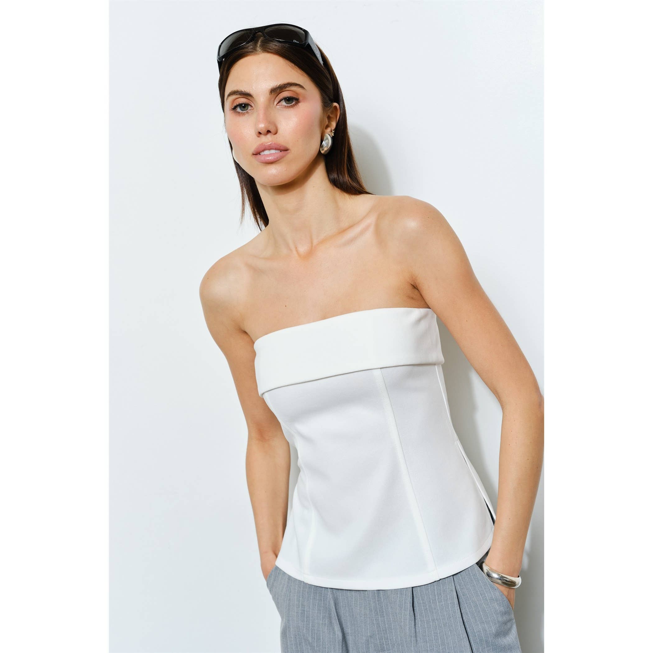 Adela Structured Bustier Top