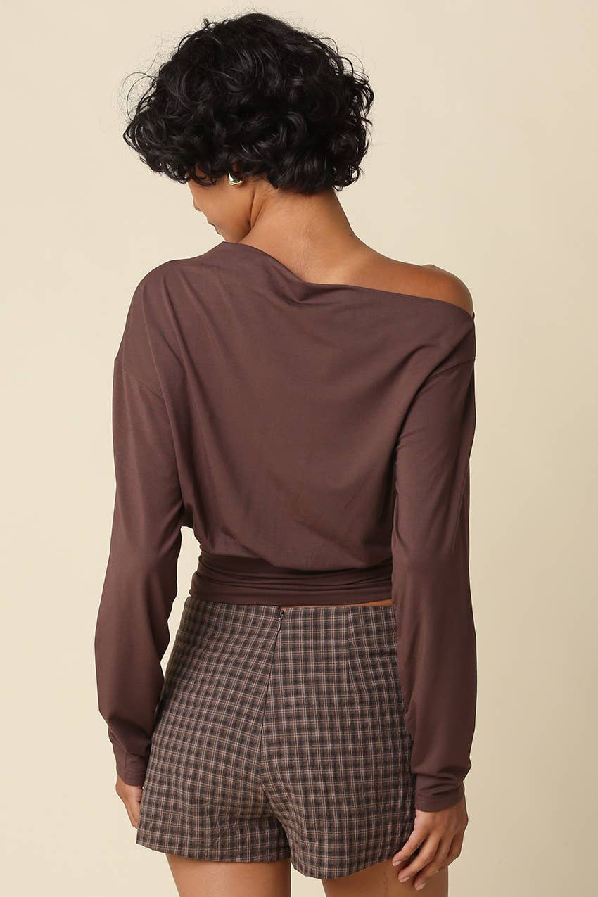HELEN DRAPED WAIST TOP