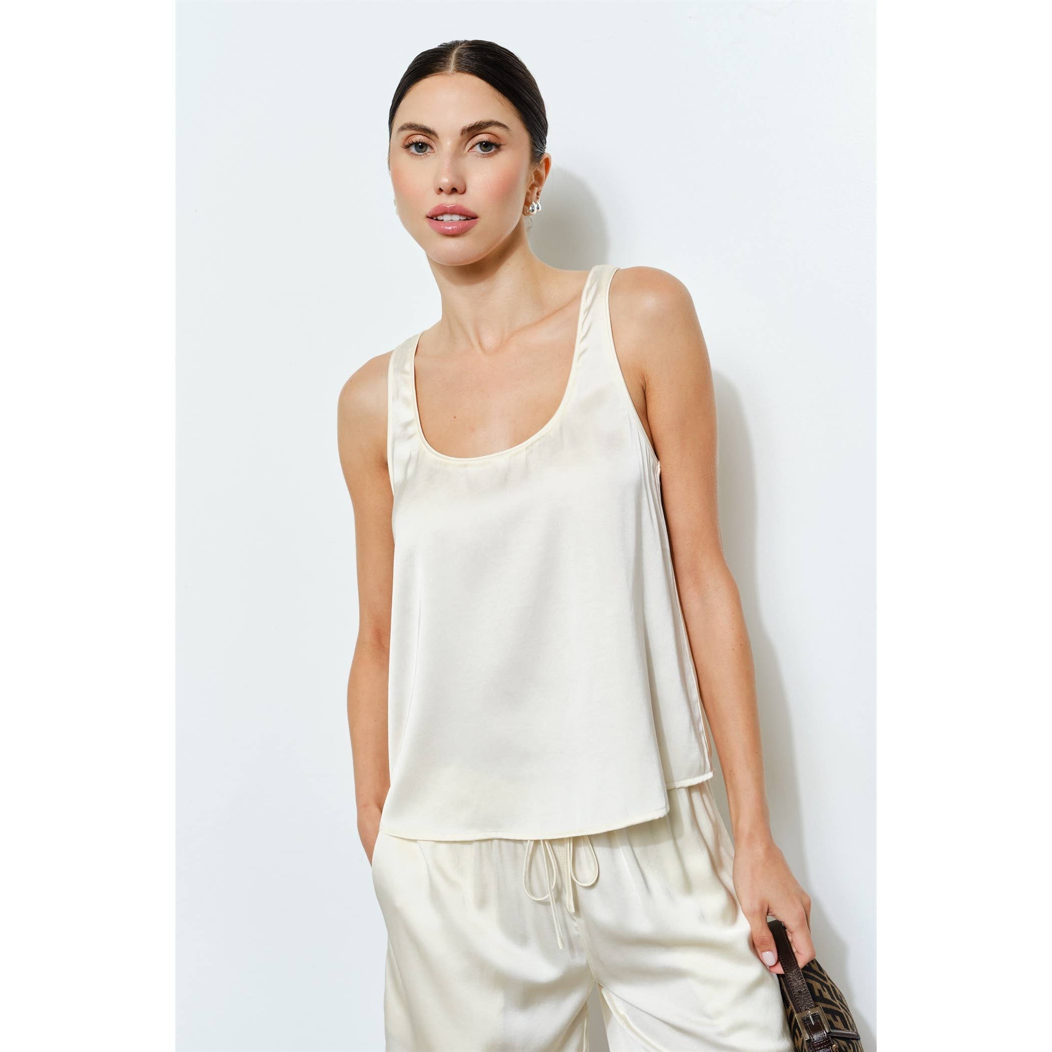Cordova Satin Scoop Neck Tank