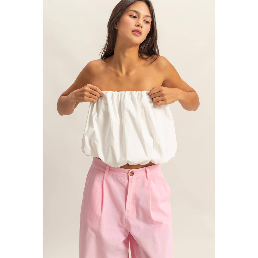 Strapless Bubble Top