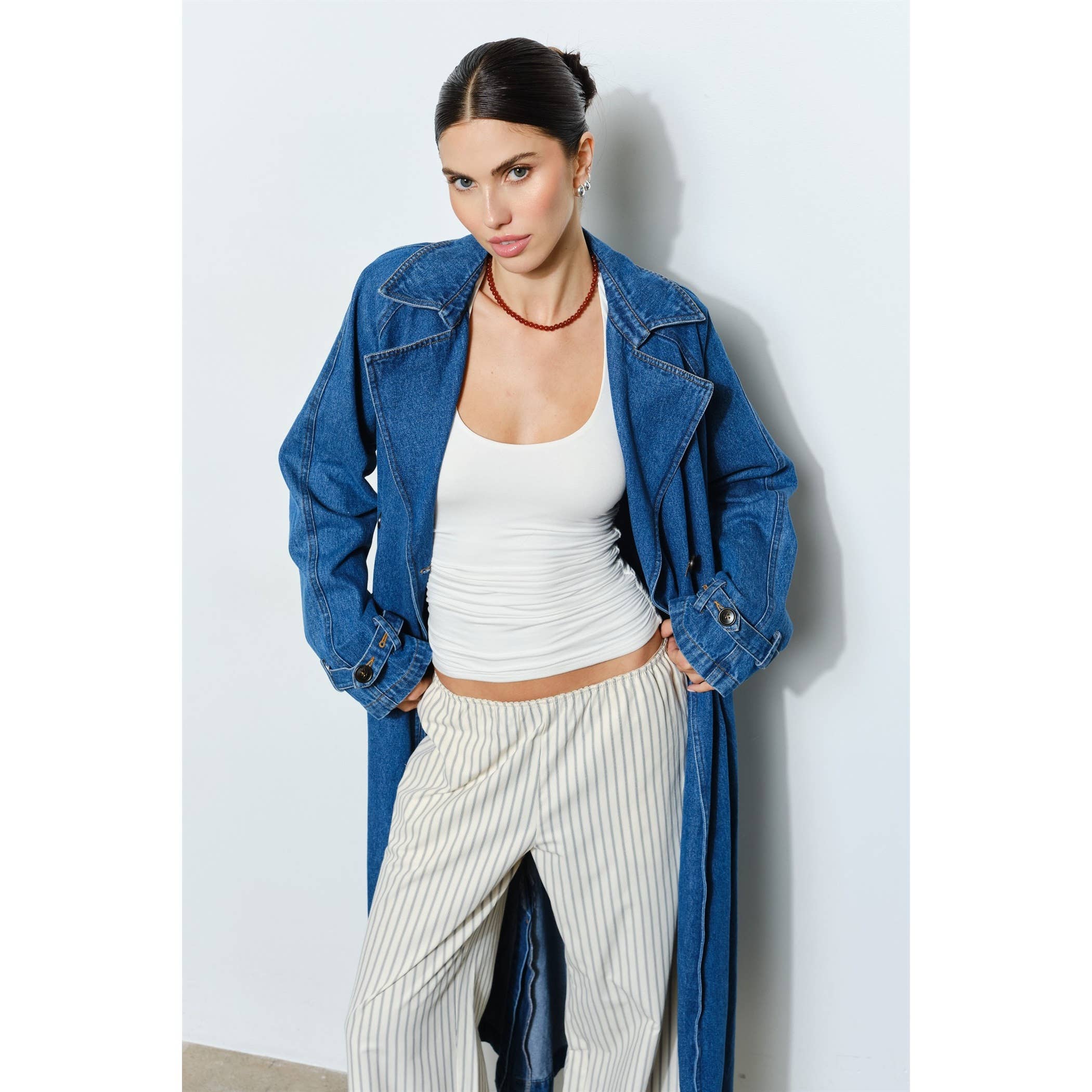 Blakely Denim Trench Coat