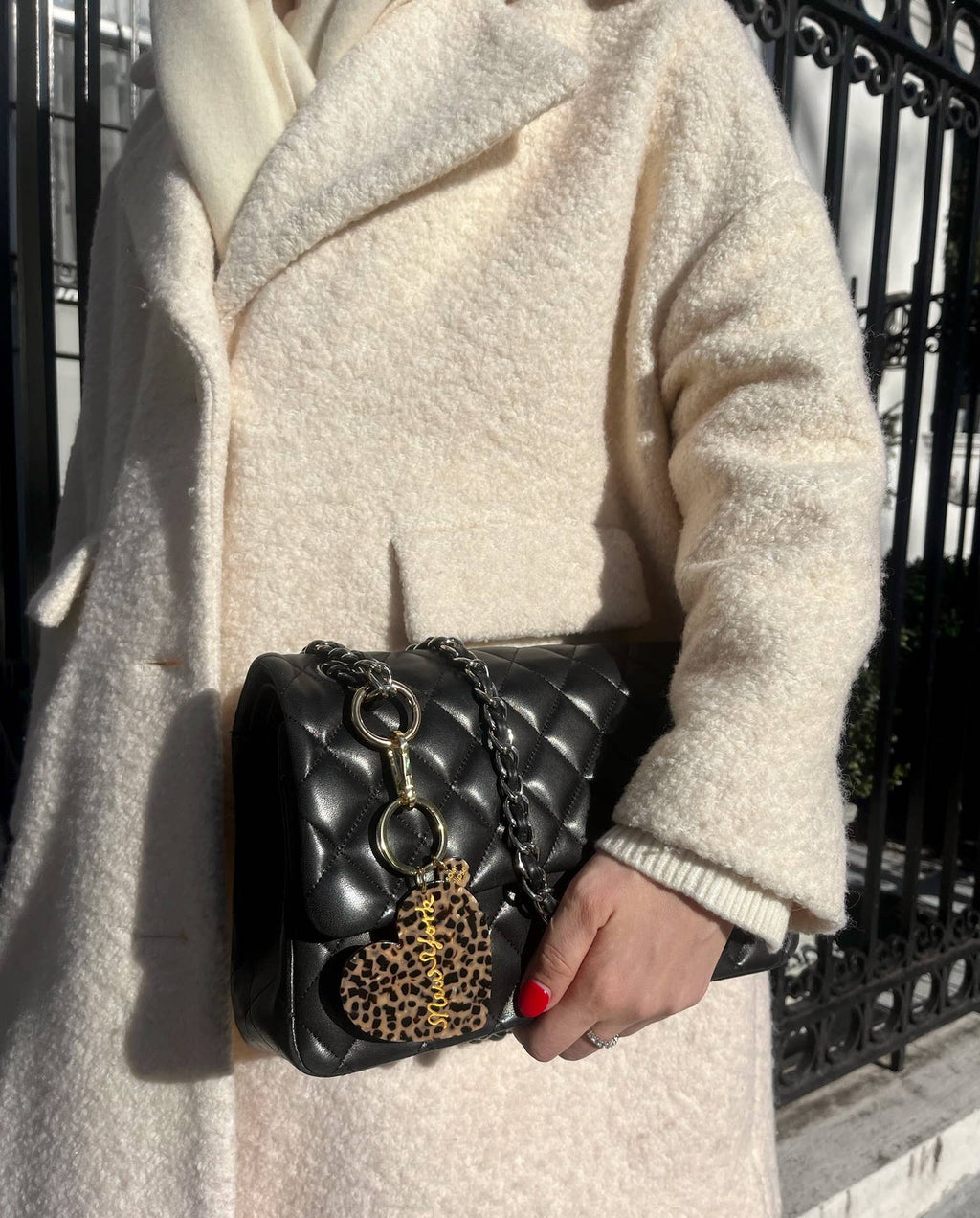 New York Heart Bag Charm + Keychain