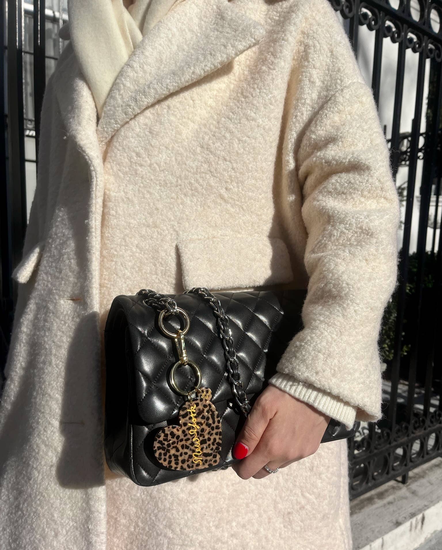 New York Heart Bag Charm + Keychain