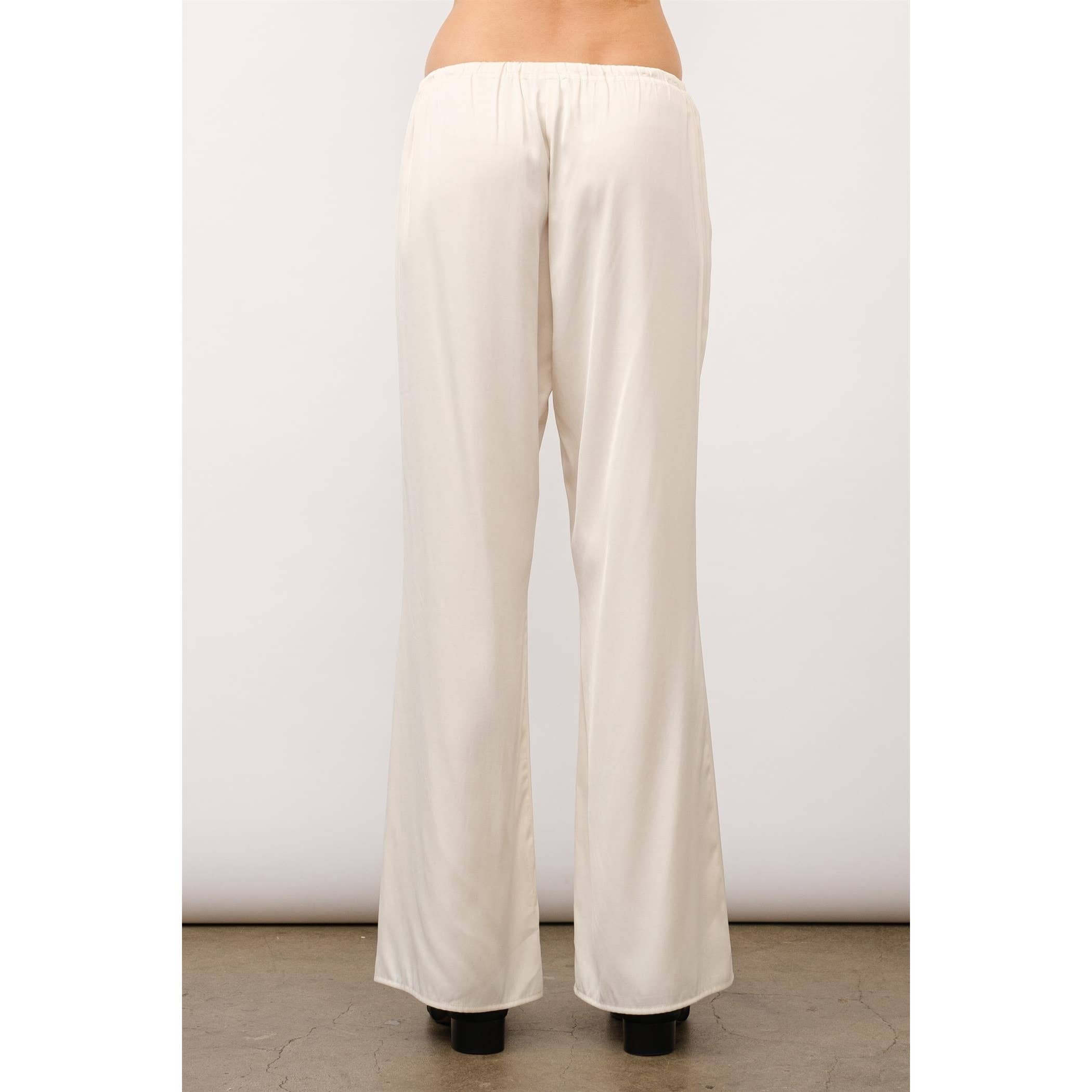 Cordelia Satin Drawstring Lounge Pants