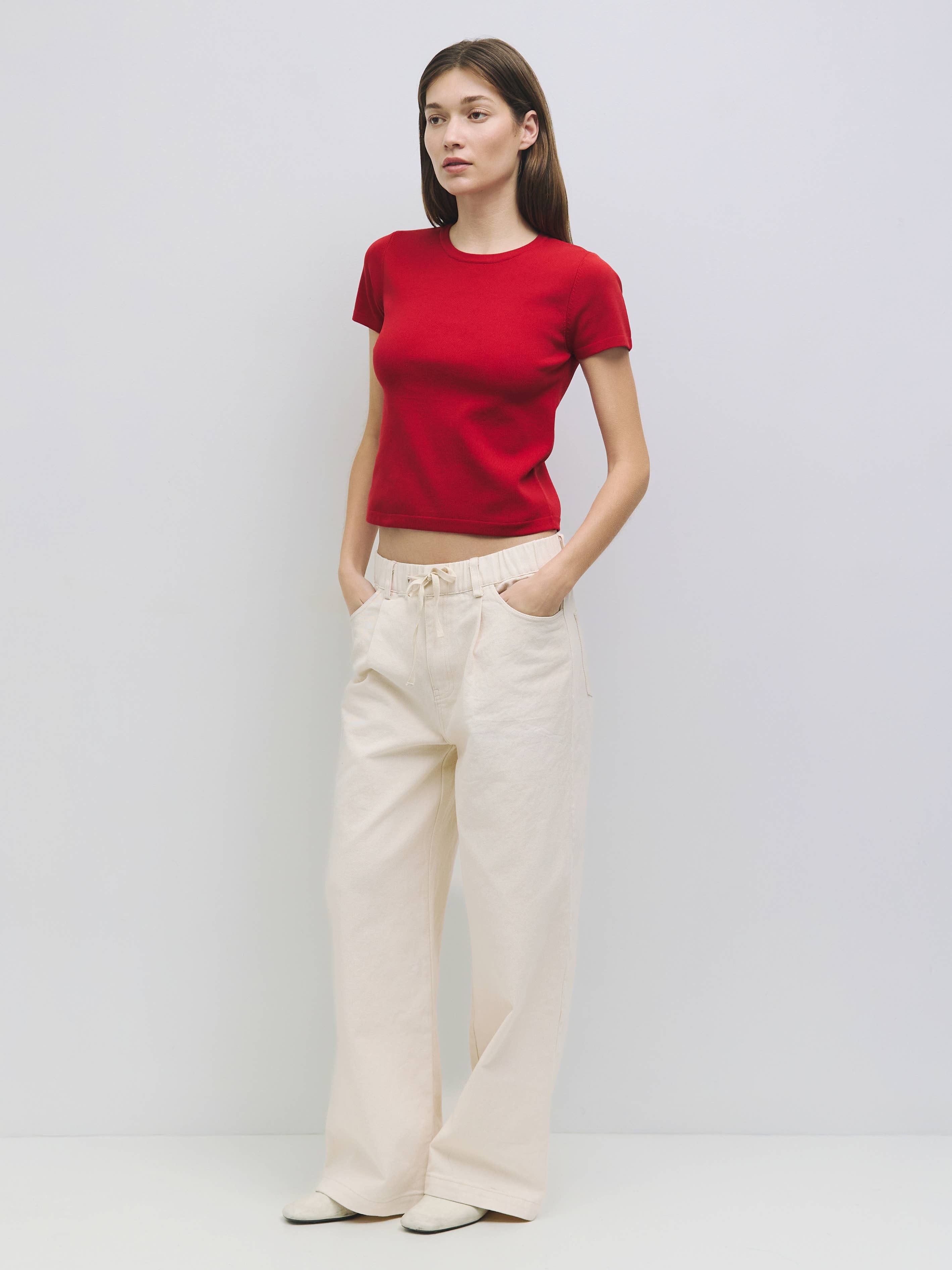 The Clem Sweater | Semi-Cropped Knit Sweater