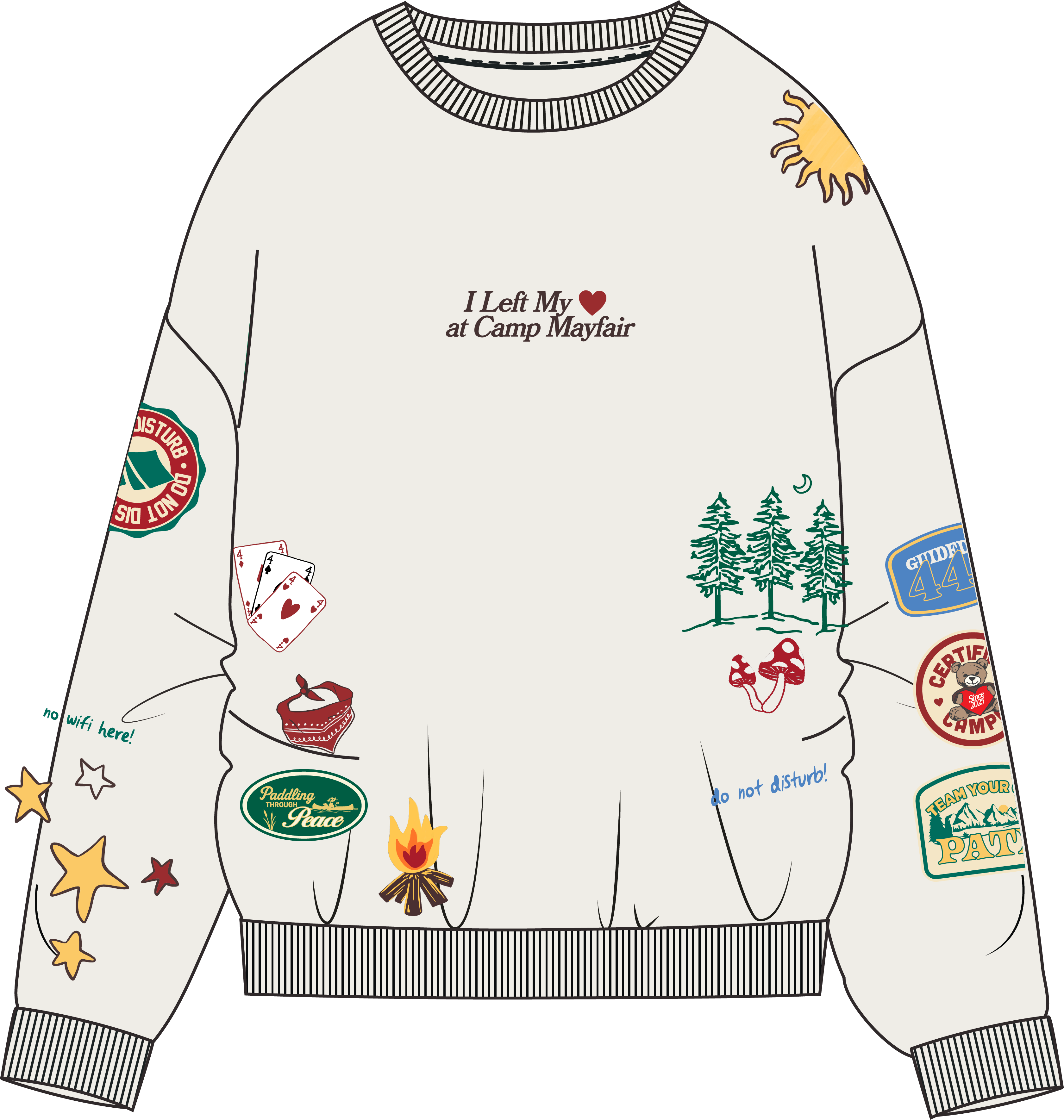 No Wifi Here Classic Crewneck