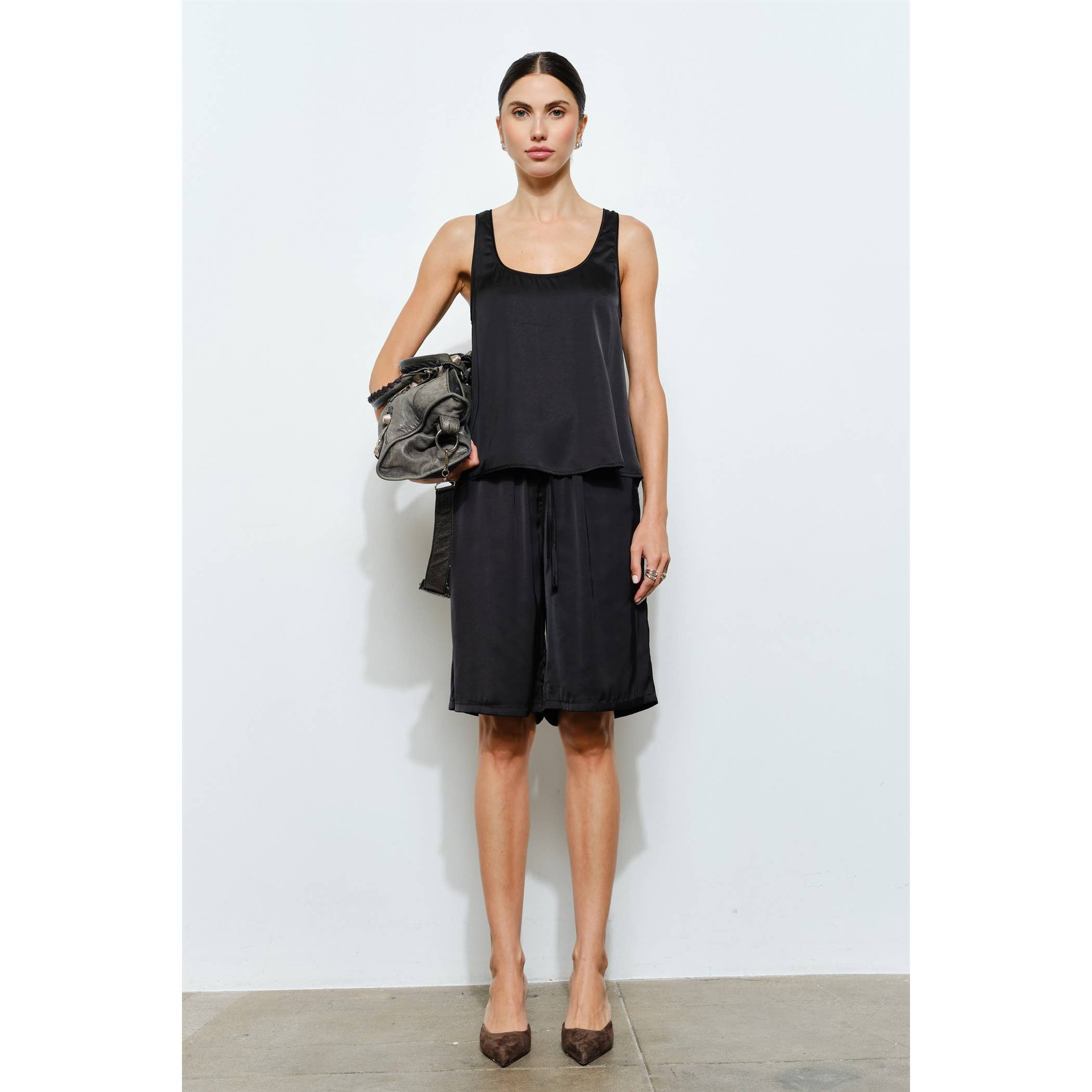 Cordova Satin Scoop Neck Tank