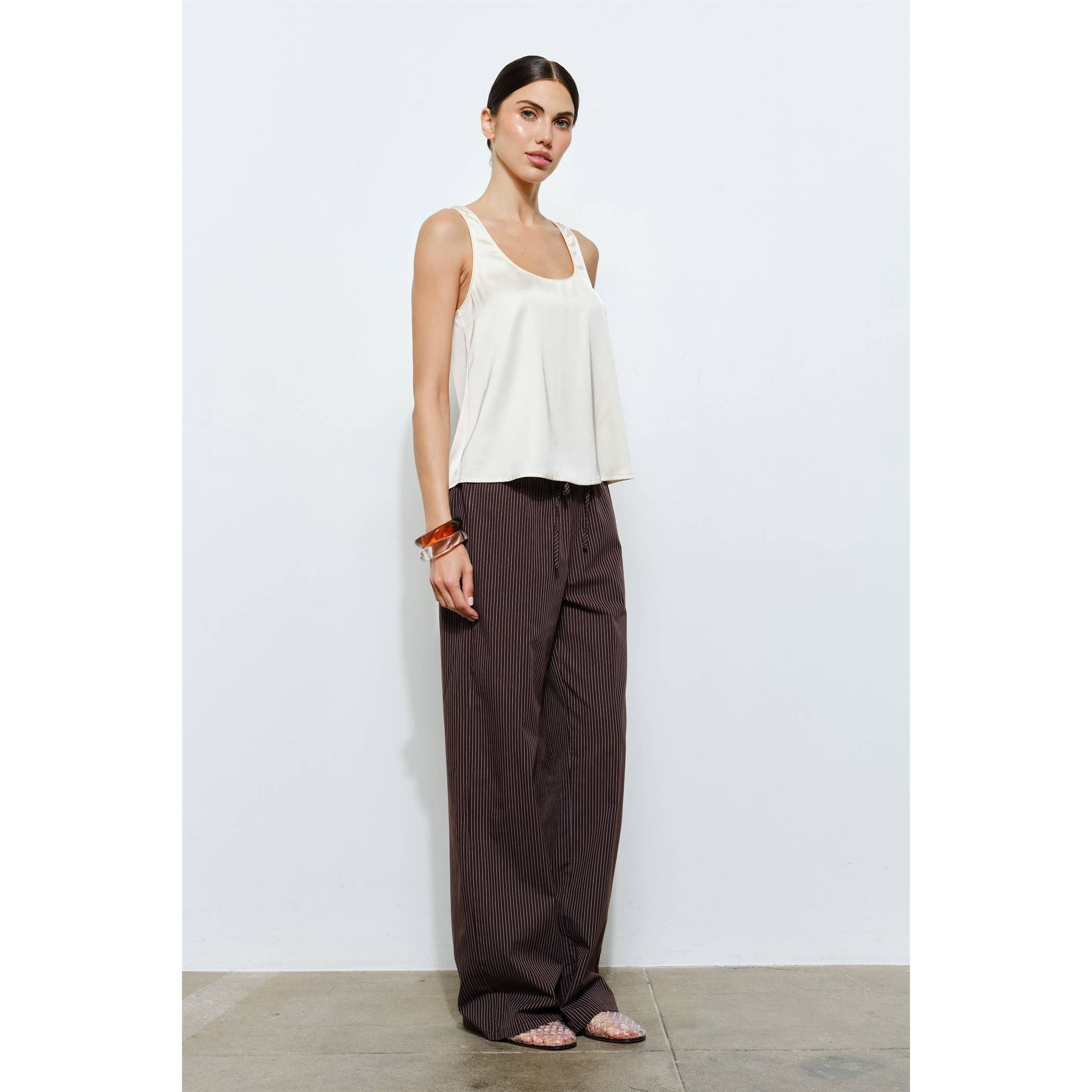 Cordova Satin Scoop Neck Tank