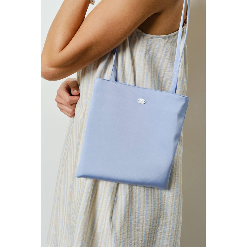 Leda Satin-Finish Tote Bag