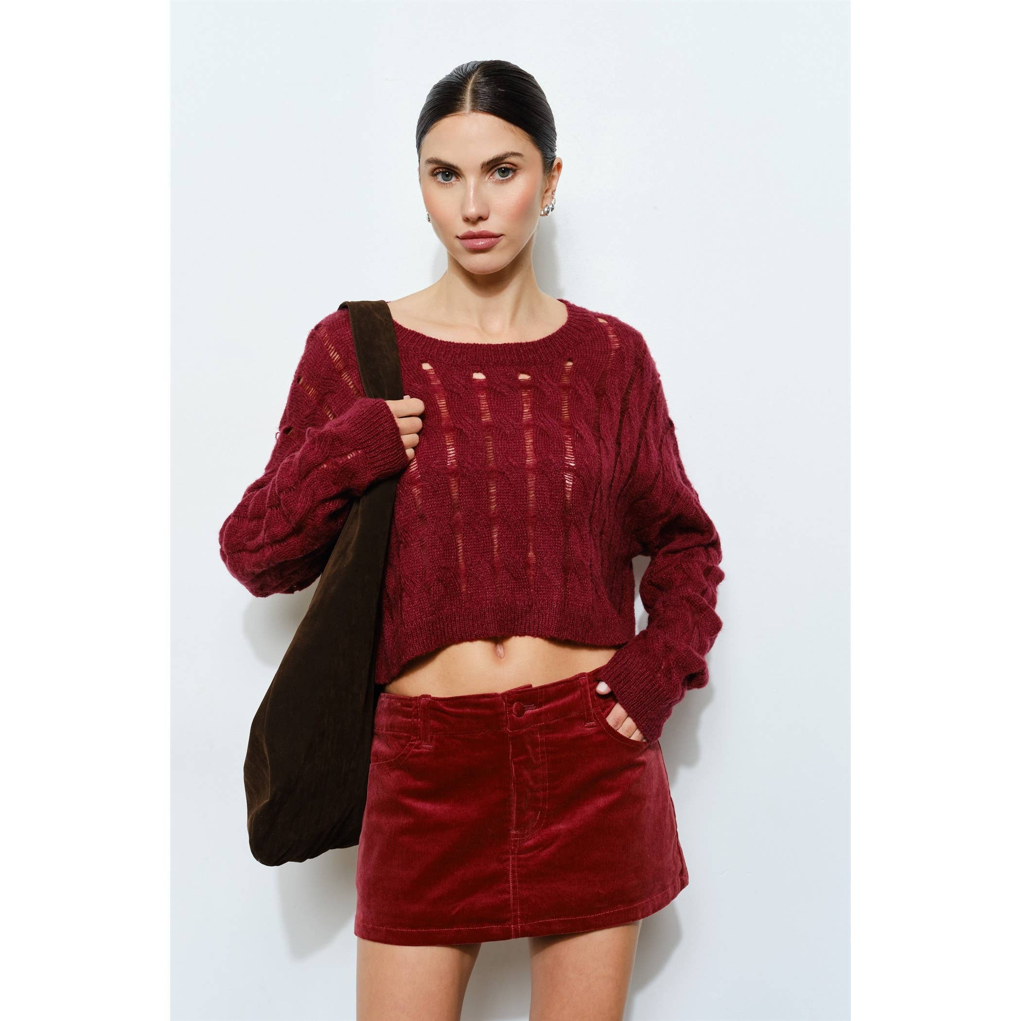 Annika Corduroy Mini Skort